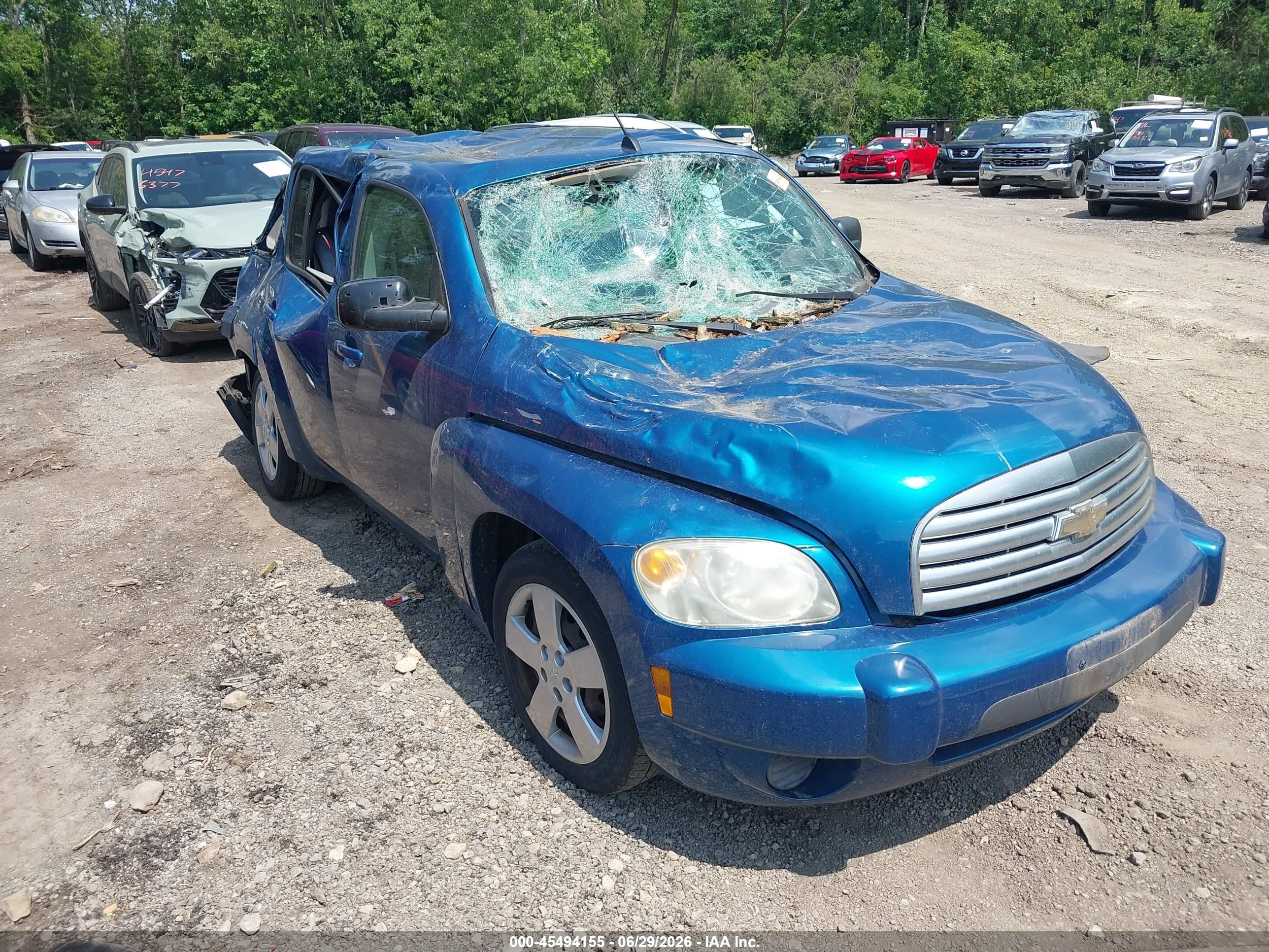 2009 Chevrolet Hhr Ls Blue vin: 3GNCA13B49S646037