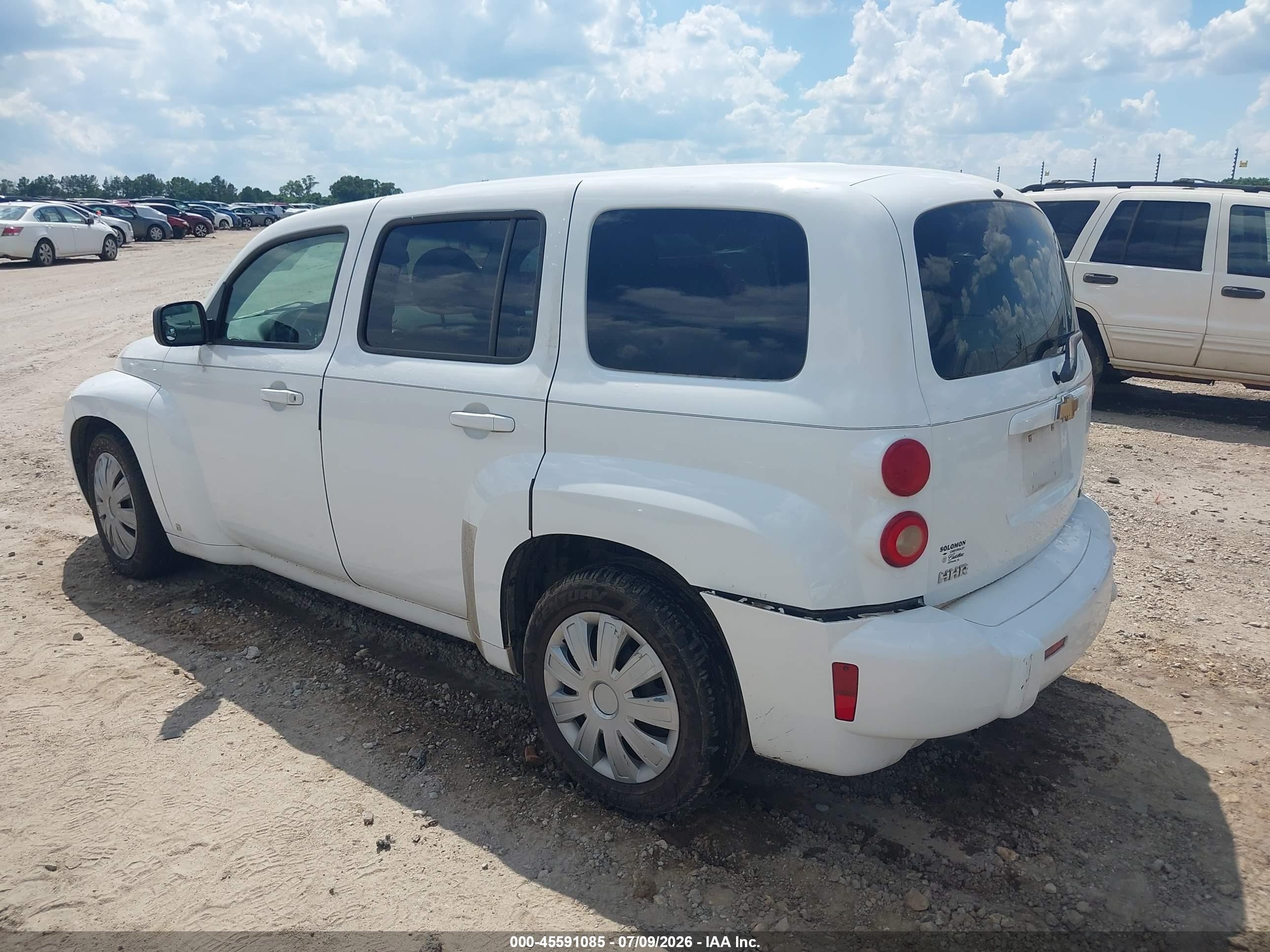 2009 Chevrolet Hhr Ls White vin: 3GNCA13B79S609340