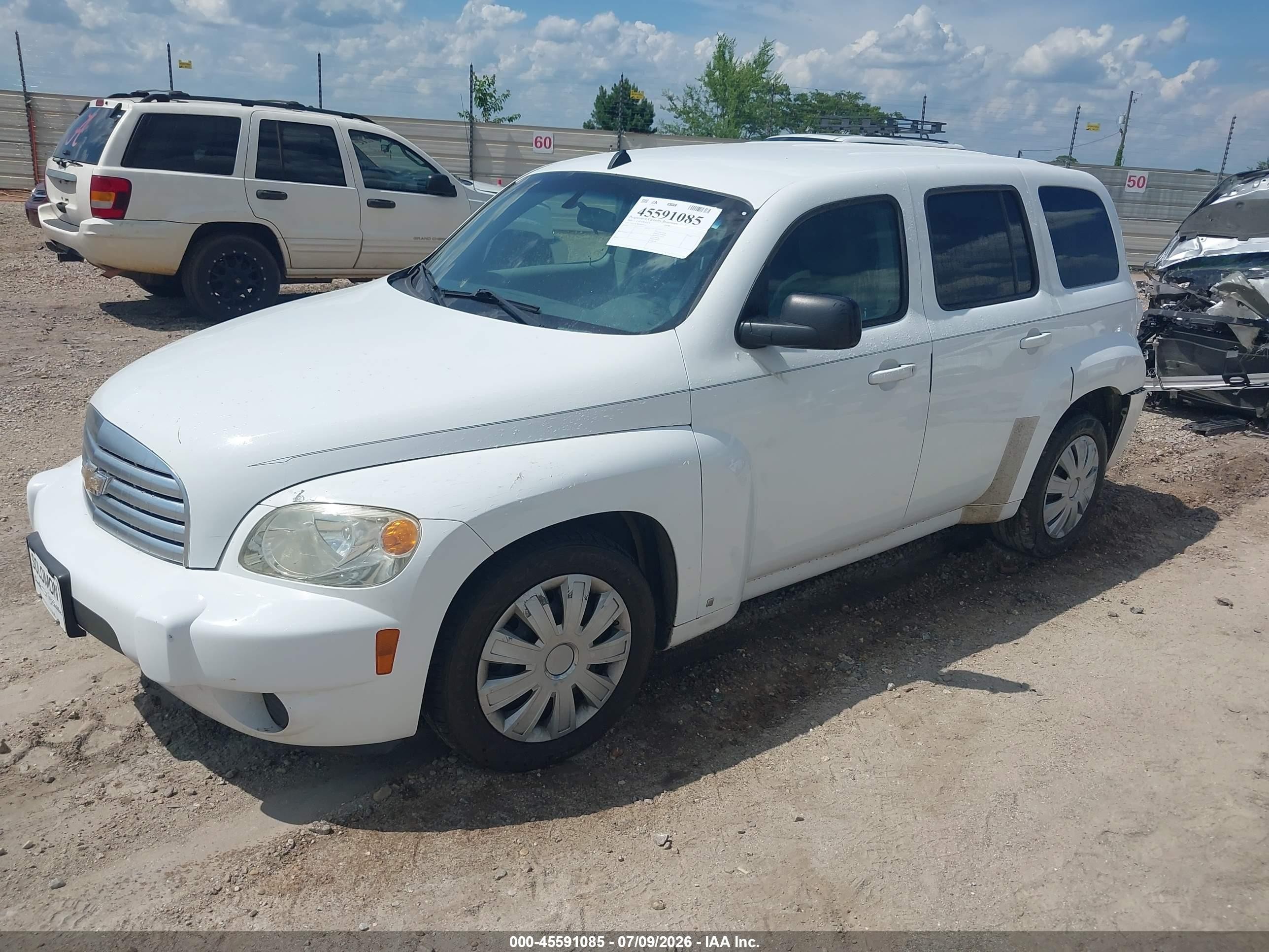 2009 Chevrolet Hhr Ls White vin: 3GNCA13B79S609340