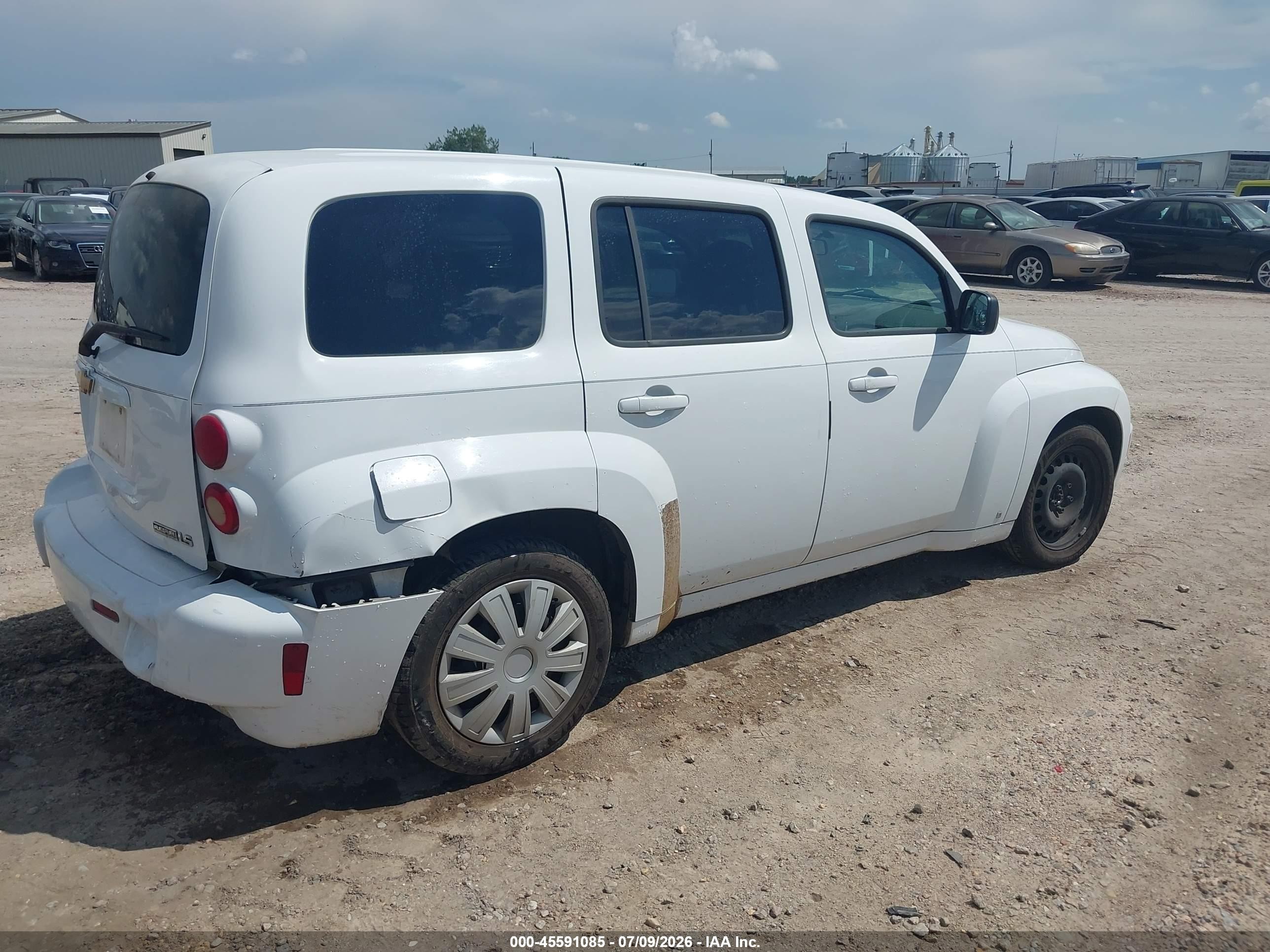 2009 Chevrolet Hhr Ls White vin: 3GNCA13B79S609340