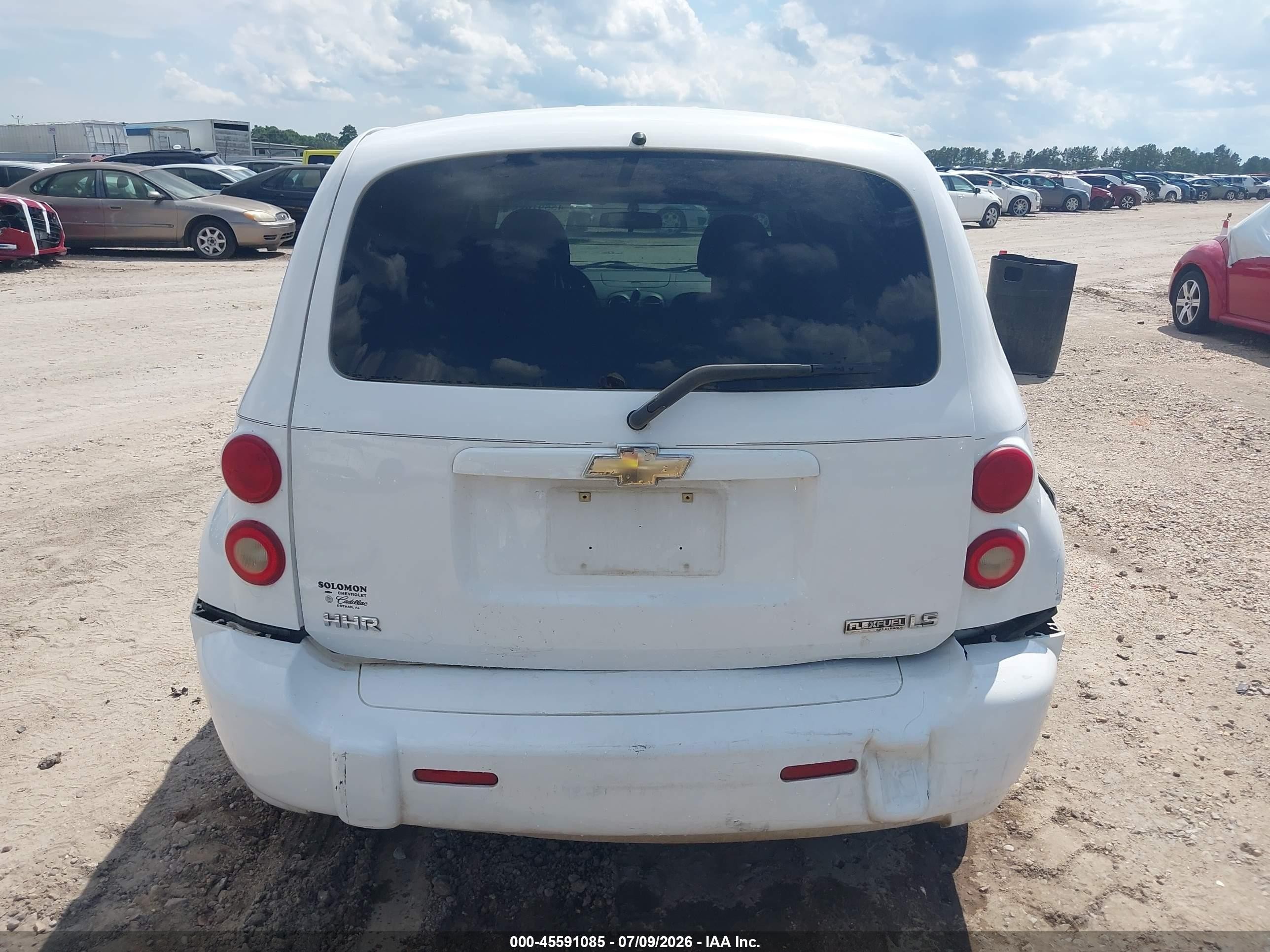 2009 Chevrolet Hhr Ls White vin: 3GNCA13B79S609340