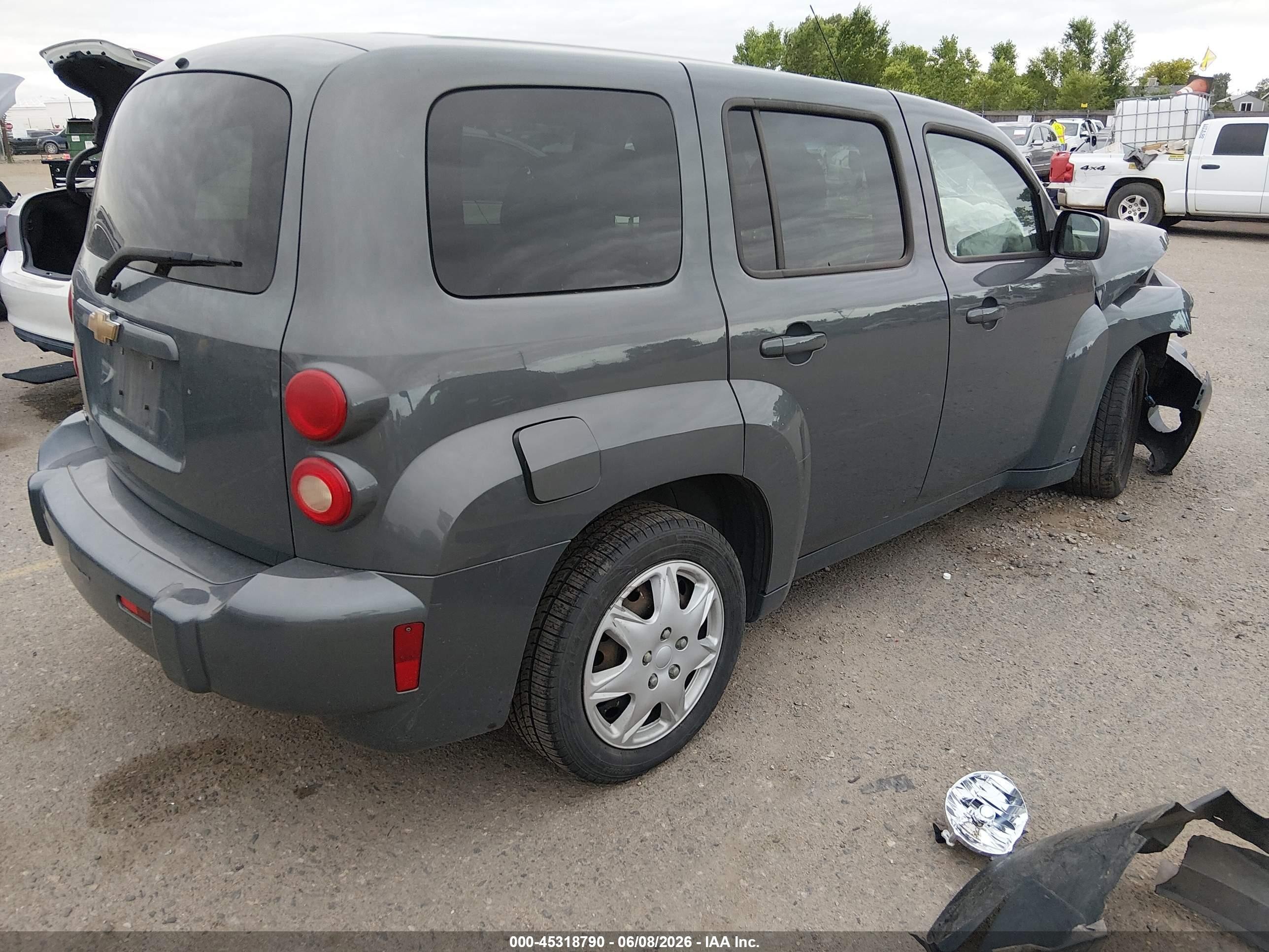 2009 Chevrolet Hhr Ls Gray vin: 3GNCA13BX9S634202