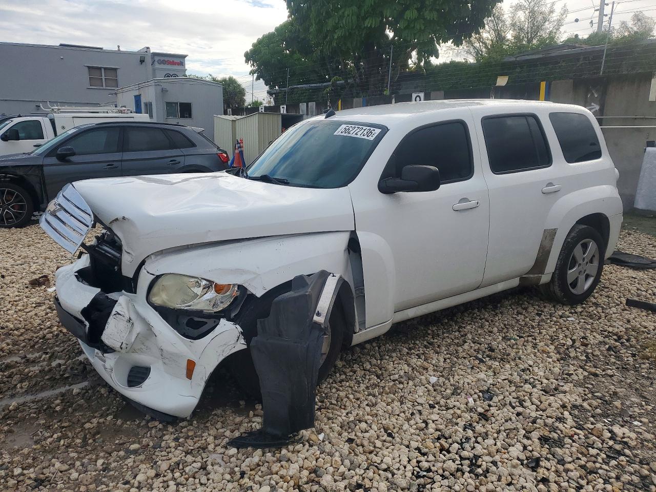 2008 Chevrolet Hhr Ls White vin: 3GNCA13DX8S698790