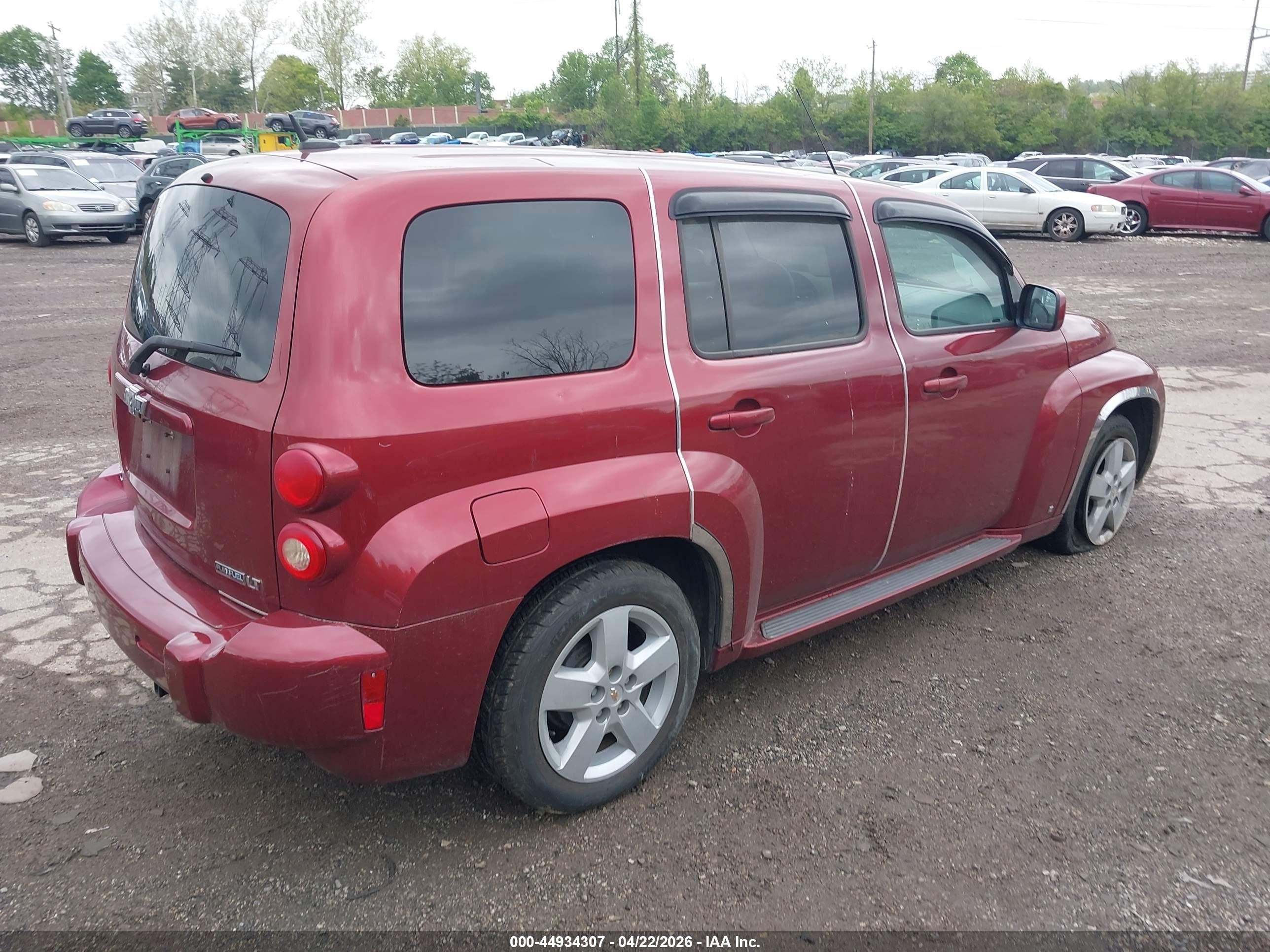2009 Chevrolet Hhr Lt Red vin: 3GNCA23B99S579845