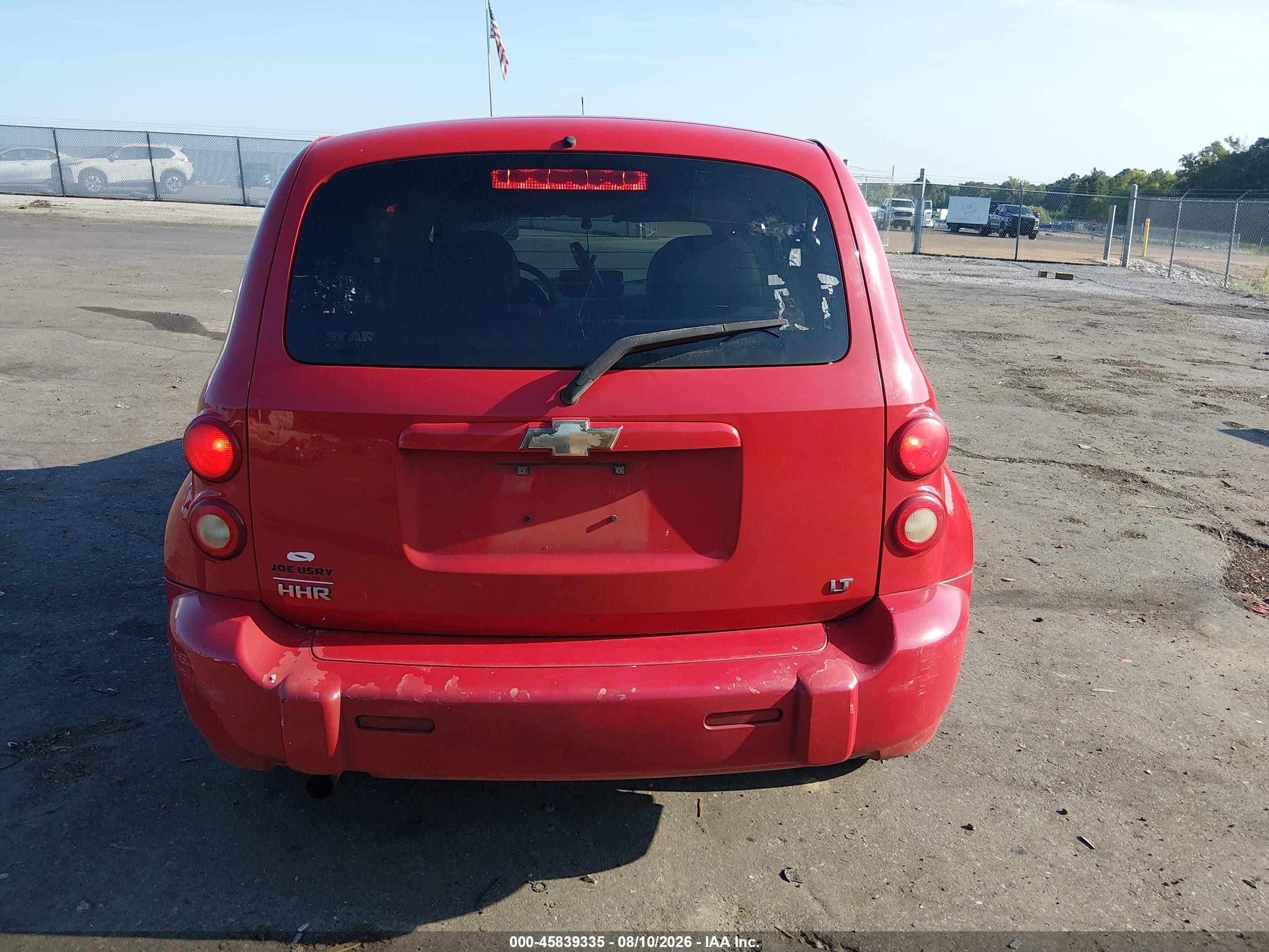 2008 Chevrolet Hhr Lt Red vin: 3GNCA23D48S657108