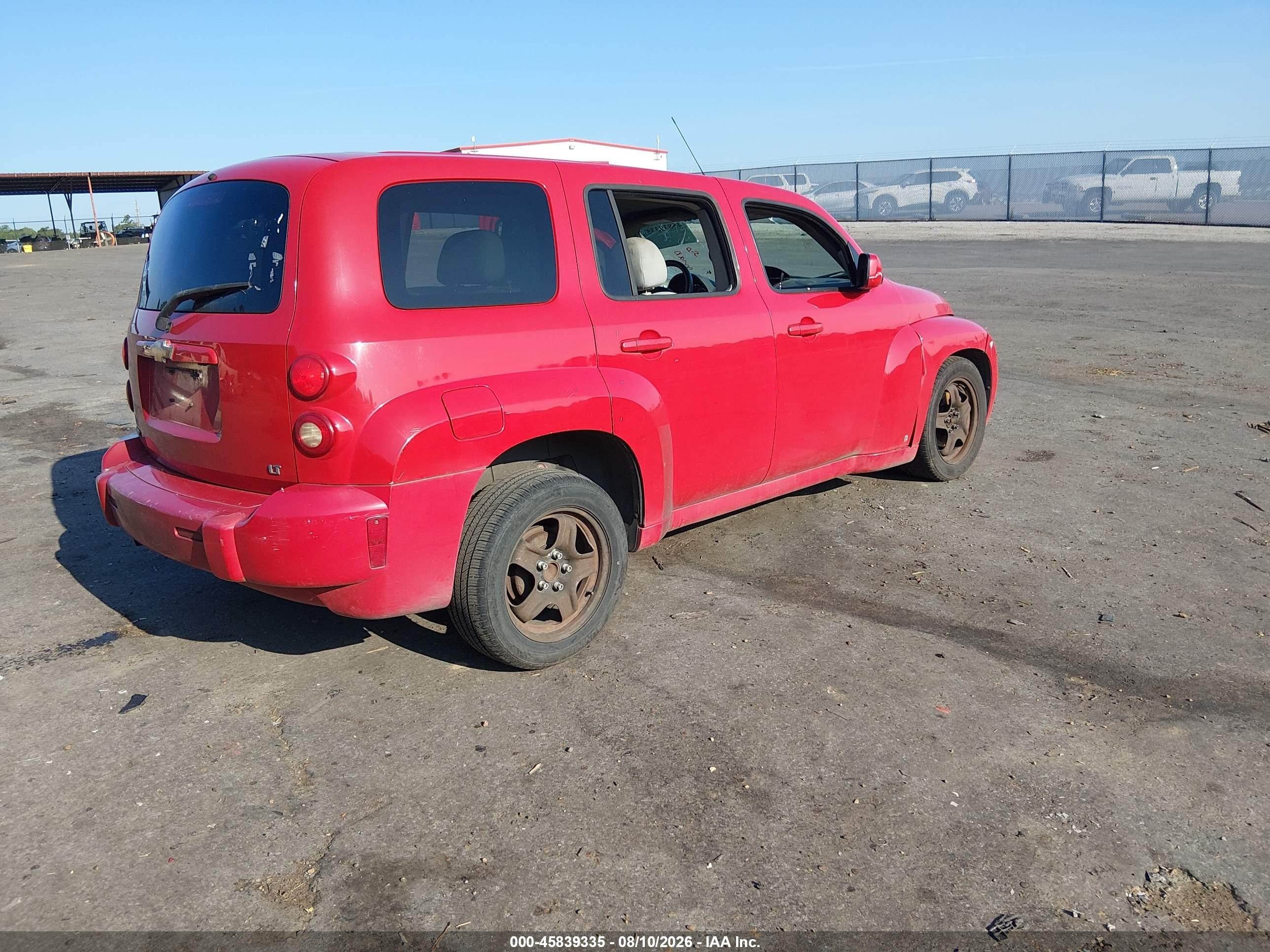 2008 Chevrolet Hhr Lt Red vin: 3GNCA23D48S657108