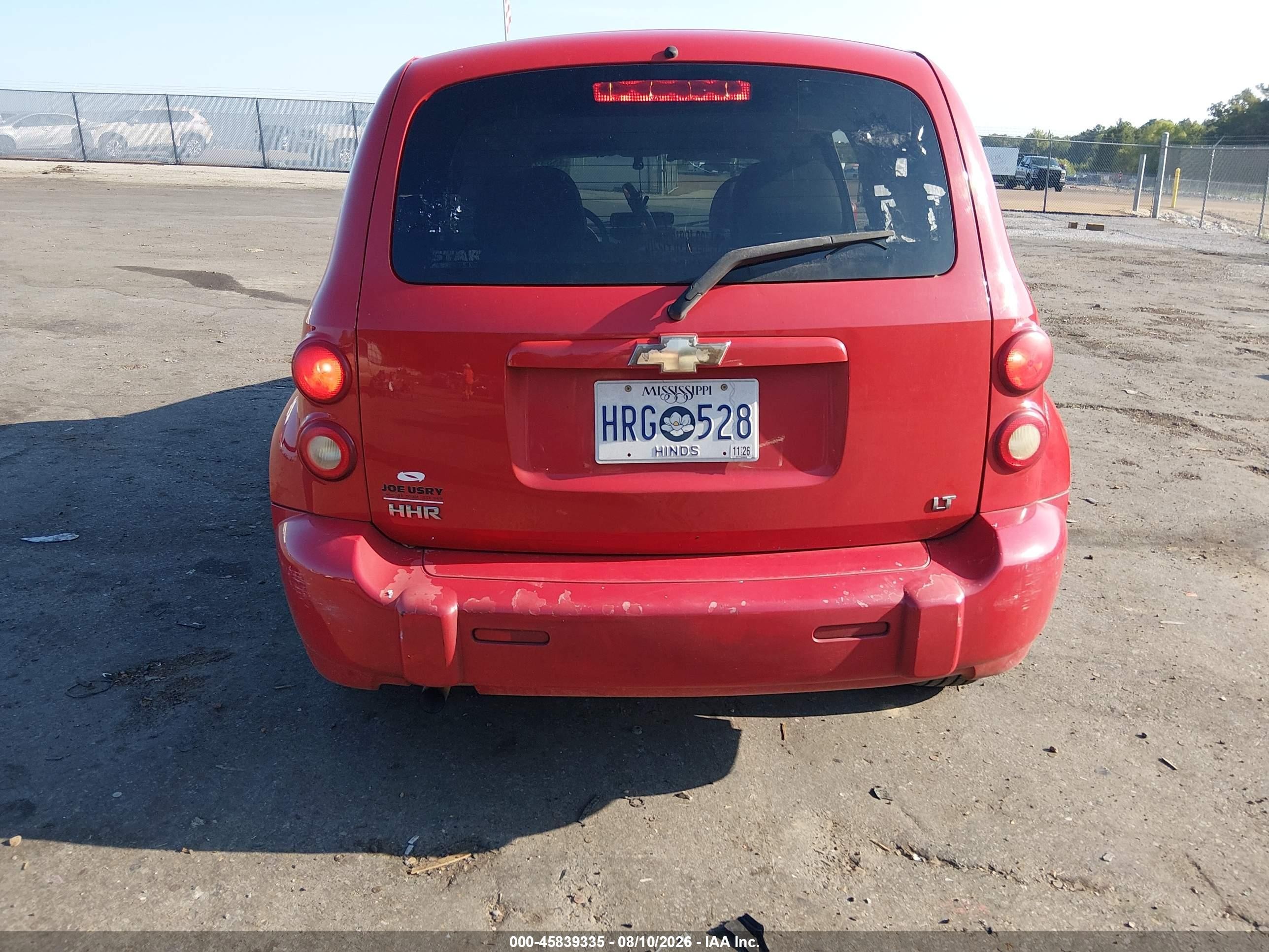 2008 Chevrolet Hhr Lt Red vin: 3GNCA23D48S657108
