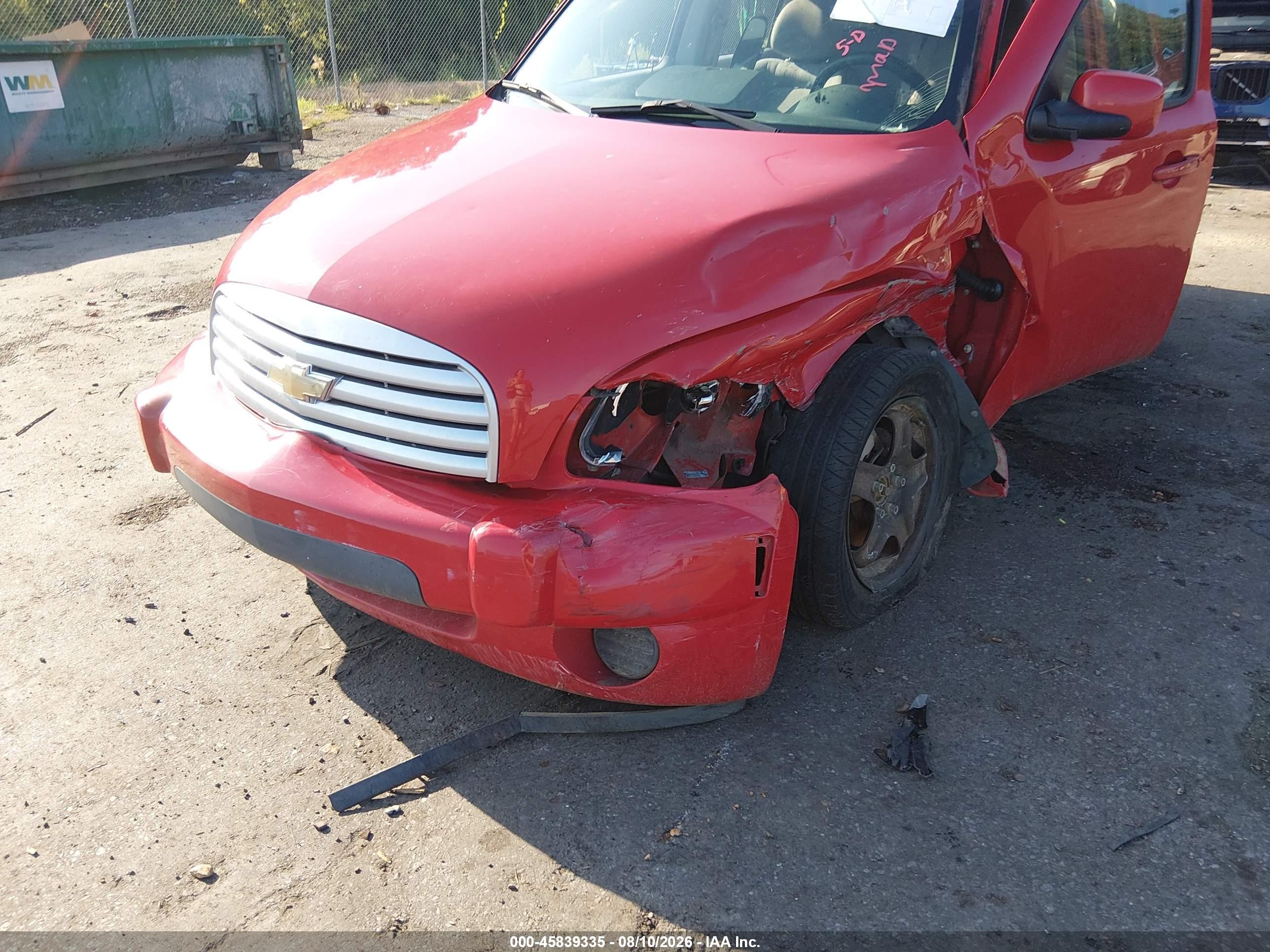 2008 Chevrolet Hhr Lt Red vin: 3GNCA23D48S657108