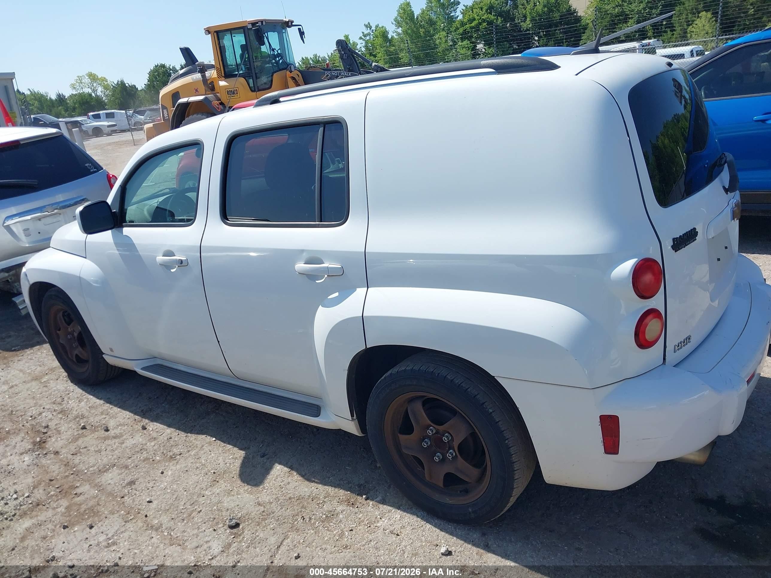 2008 Chevrolet Hhr Lt White vin: 3GNCA23P28S702976