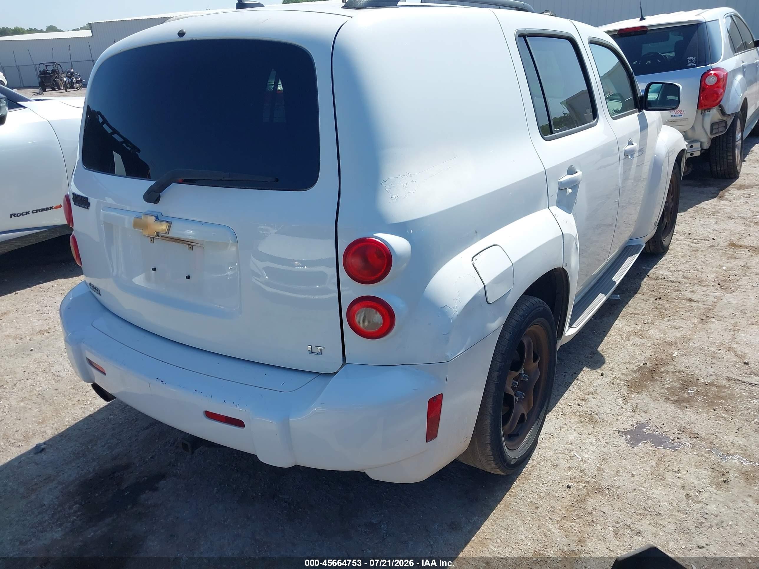 2008 Chevrolet Hhr Lt White vin: 3GNCA23P28S702976