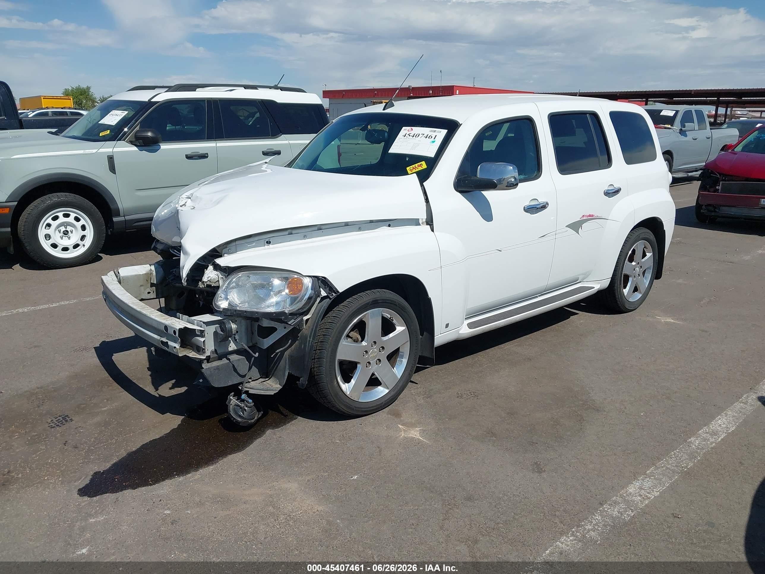 2008 Chevrolet Hhr Lt White vin: 3GNCA53P48S682005