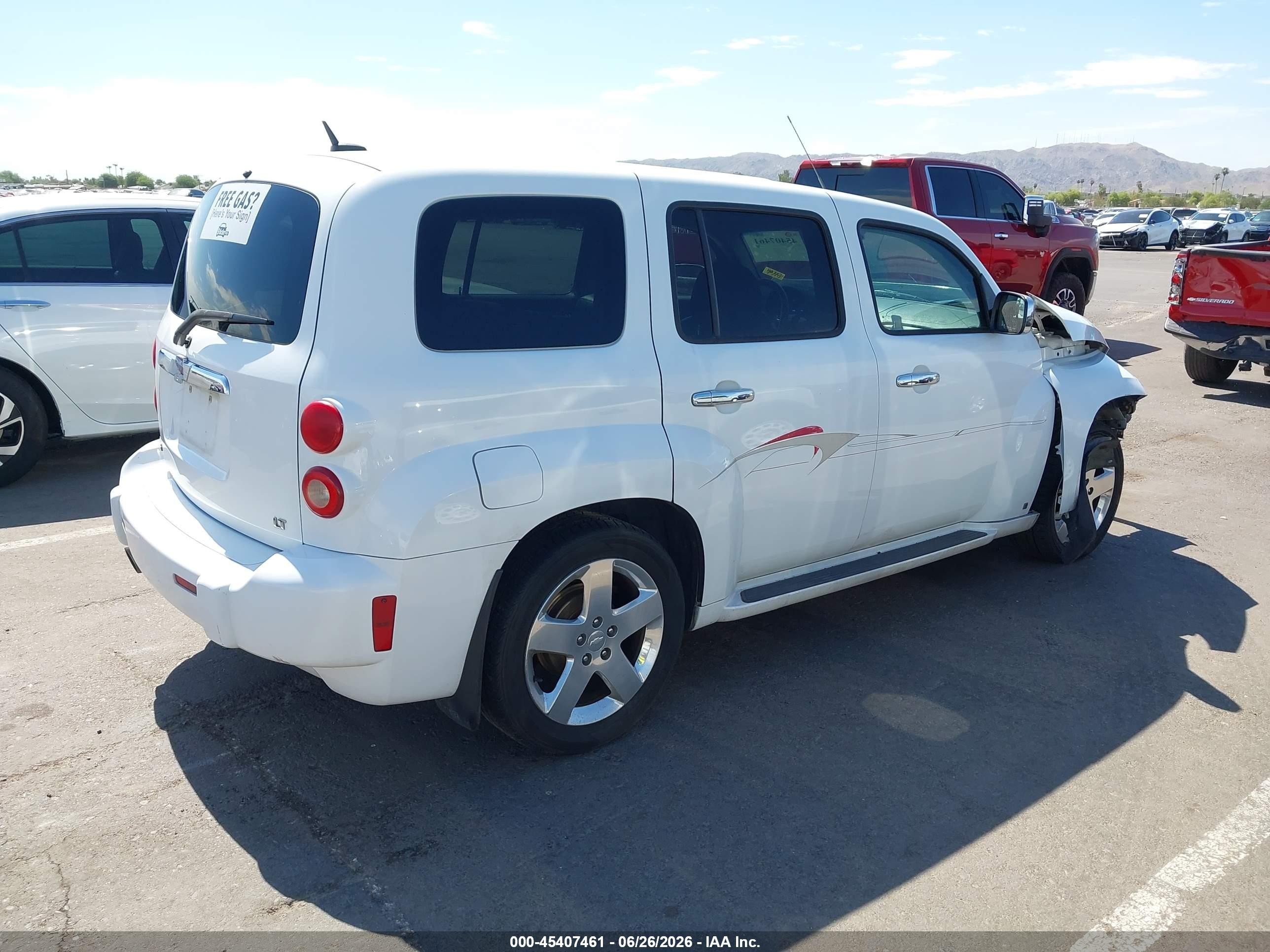2008 Chevrolet Hhr Lt White vin: 3GNCA53P48S682005