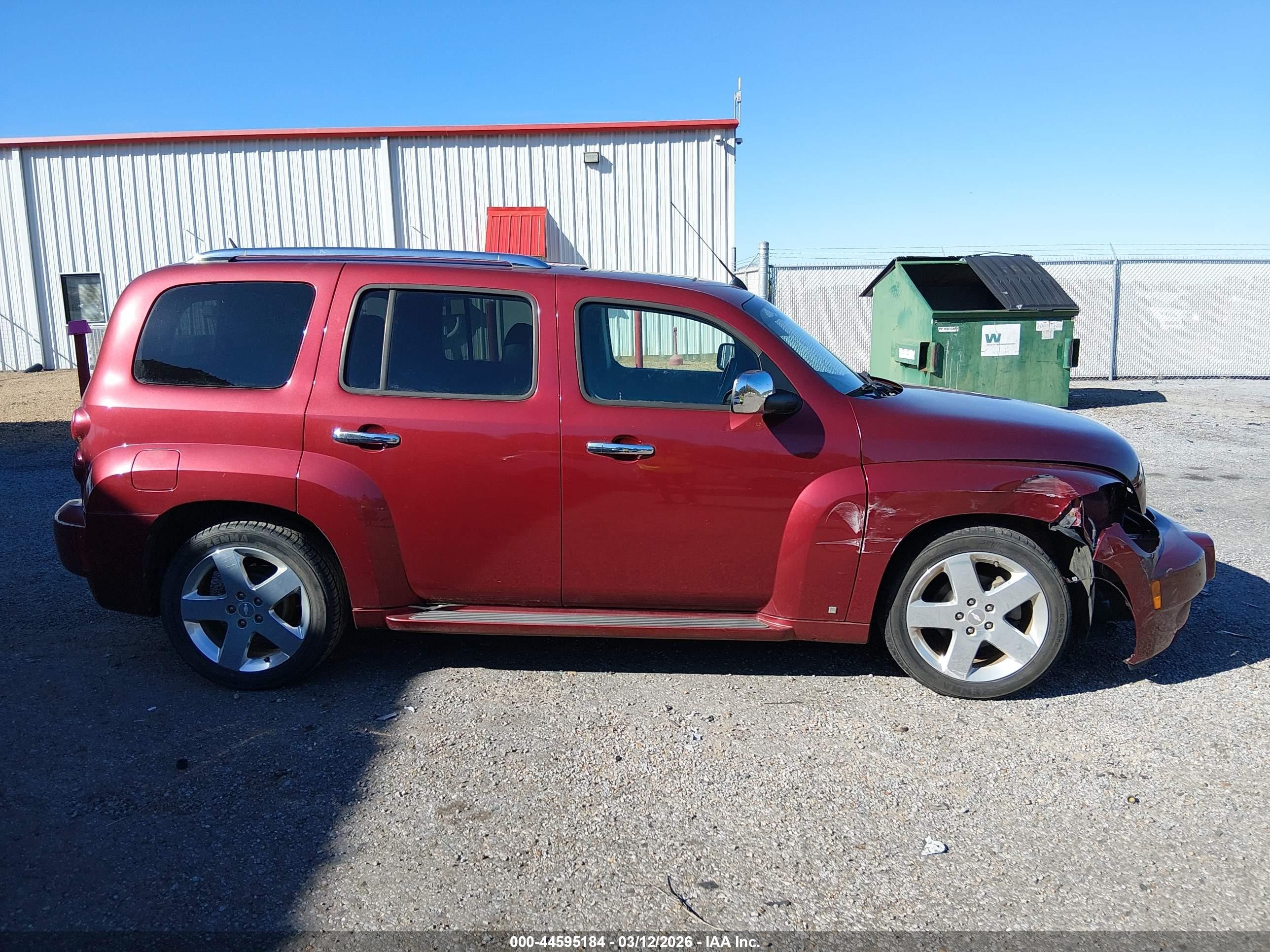2008 Chevrolet Hhr Lt Burgundy vin: 3GNCA53P78S661844