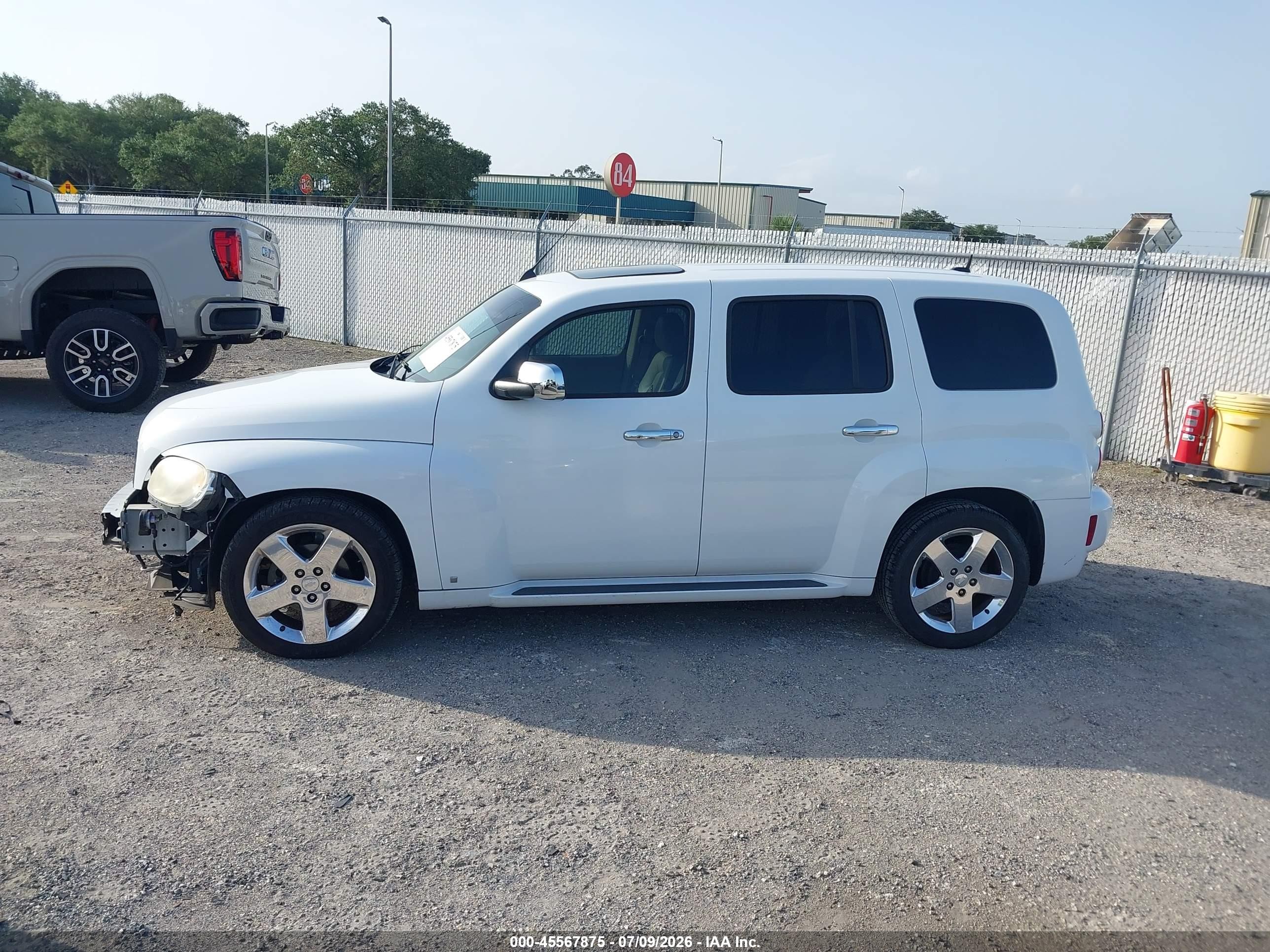 2008 Chevrolet Hhr Lt White vin: 3GNCA53PX8S724354