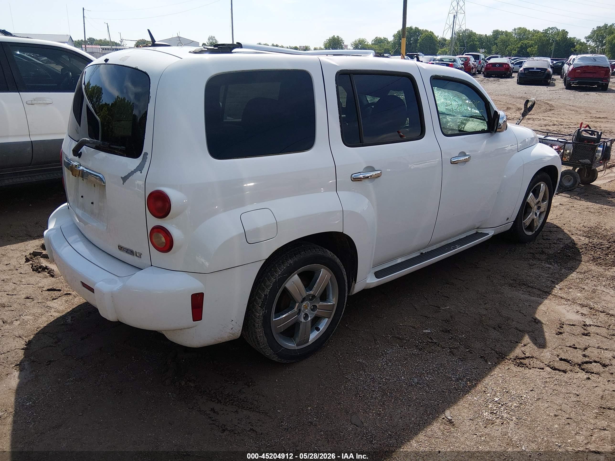 2009 Chevrolet Hhr Lt White vin: 3GNCA53V69S593519