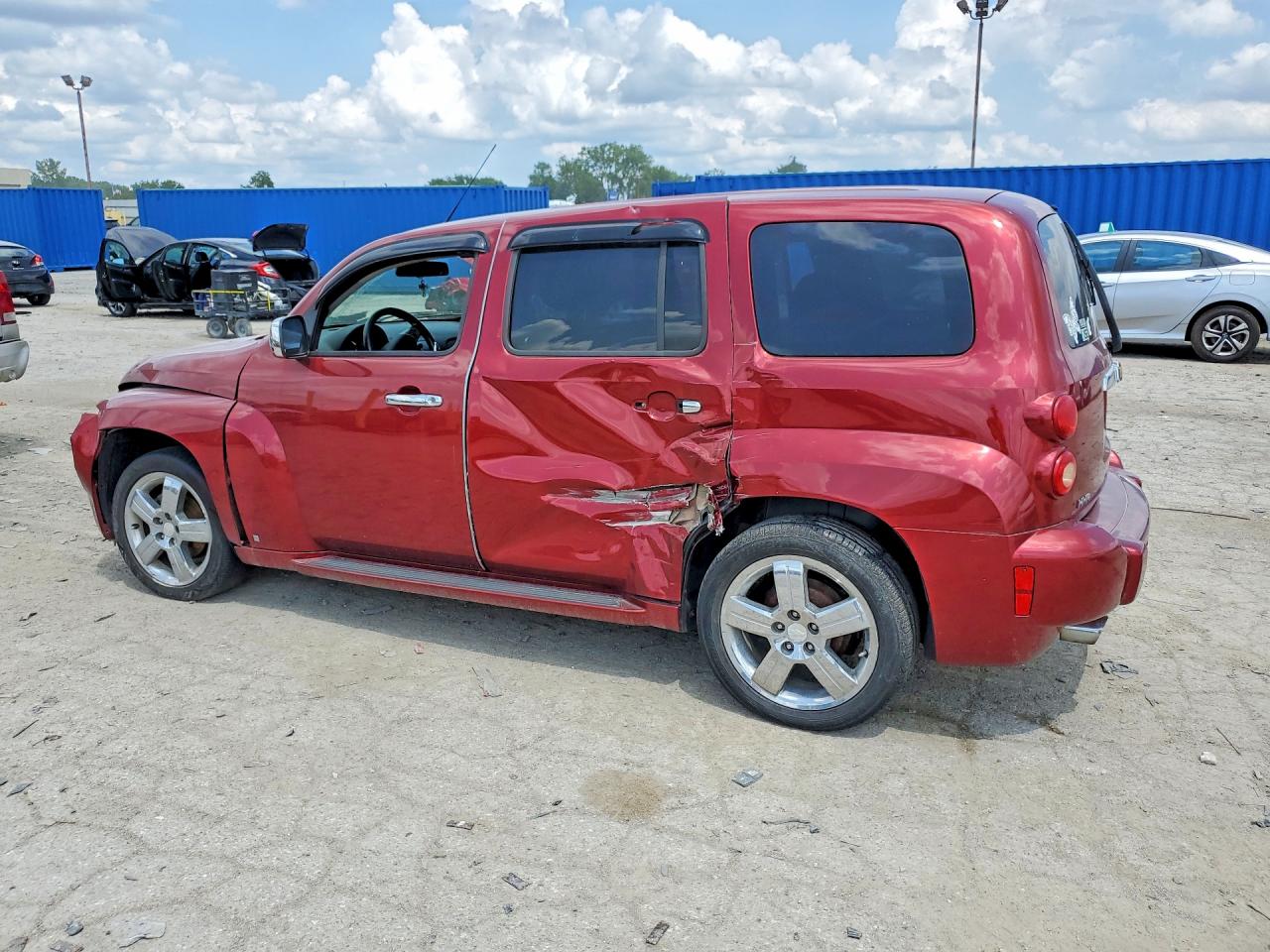 2009 Chevrolet Hhr Lt Burgundy vin: 3GNCA53V89S505246