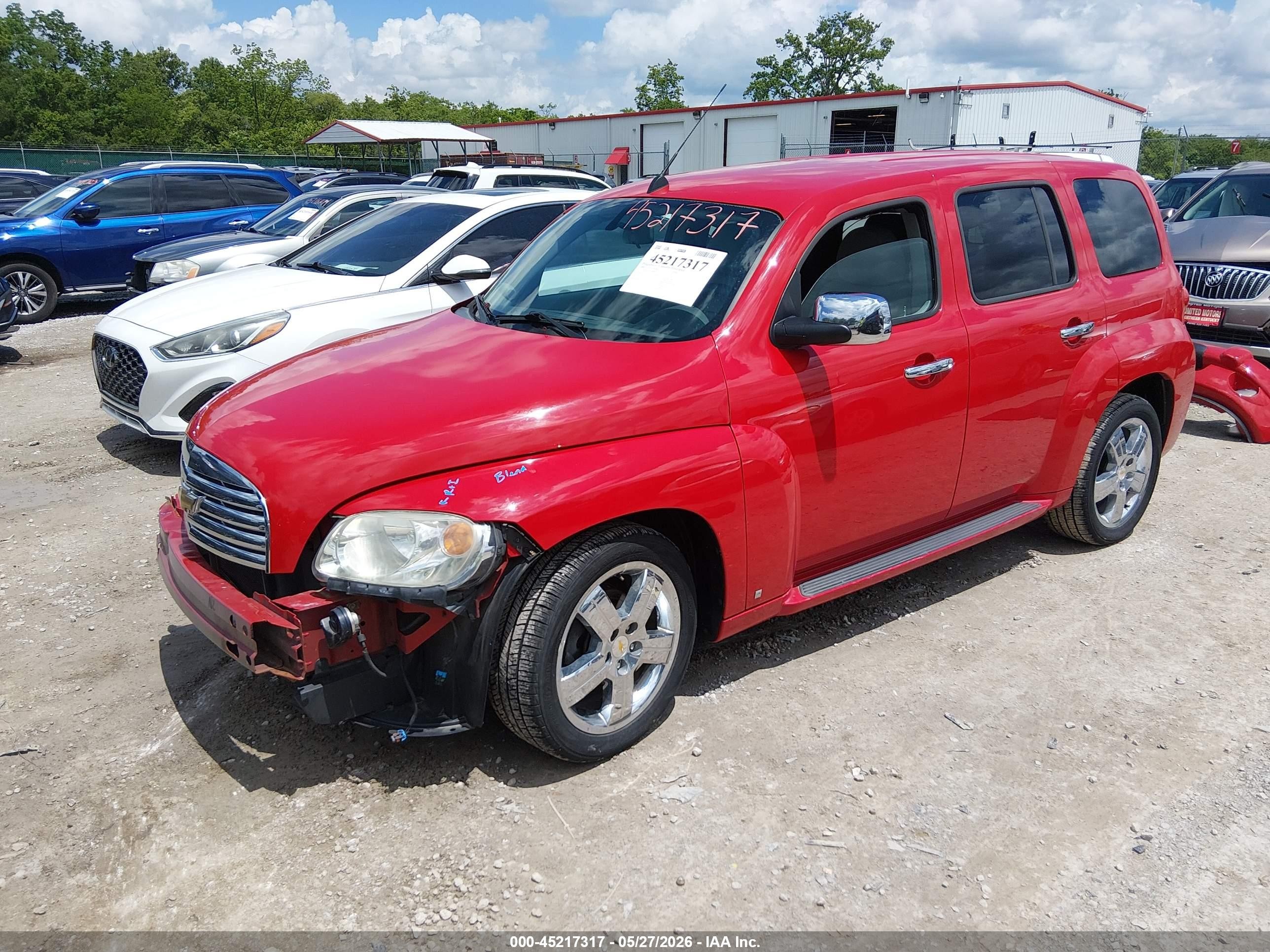 2009 Chevrolet Hhr Lt Red vin: 3GNCA53VX9S646013