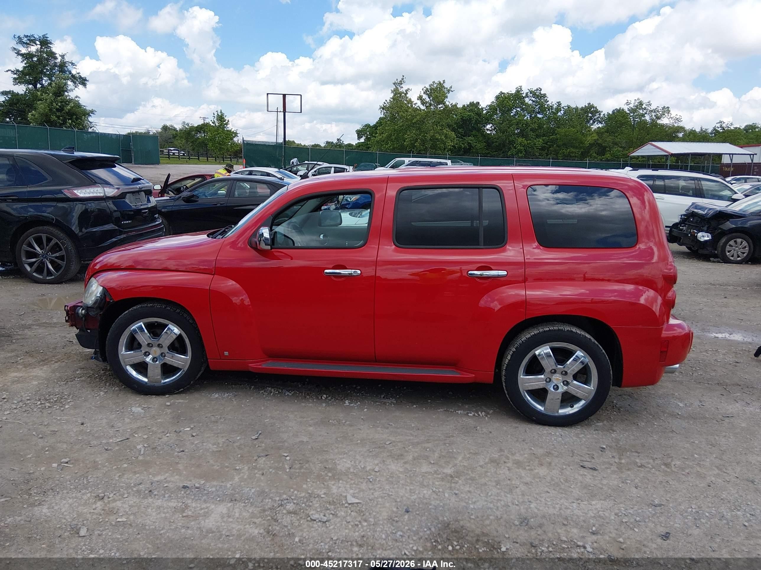2009 Chevrolet Hhr Lt Red vin: 3GNCA53VX9S646013