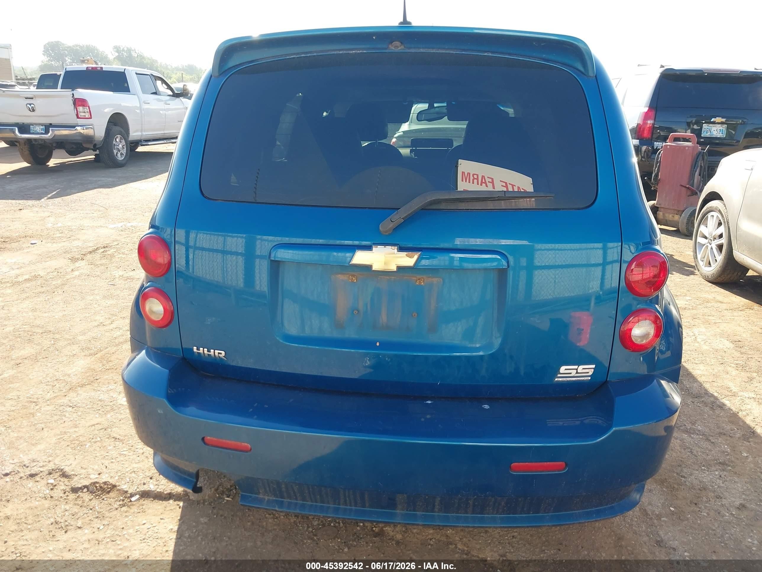 2009 Chevrolet Hhr Ss Blue vin: 3GNCA63X79S564344