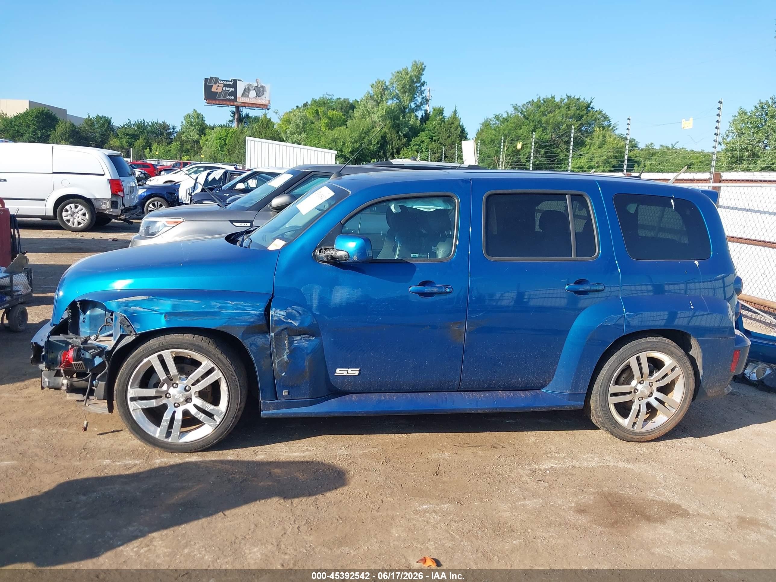 2009 Chevrolet Hhr Ss Blue vin: 3GNCA63X79S564344