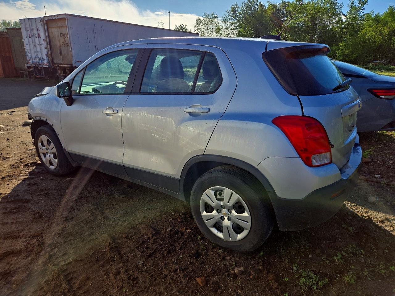 2015 Chevrolet Trax Ls Gray vin: 3GNCJKSB4FL243267