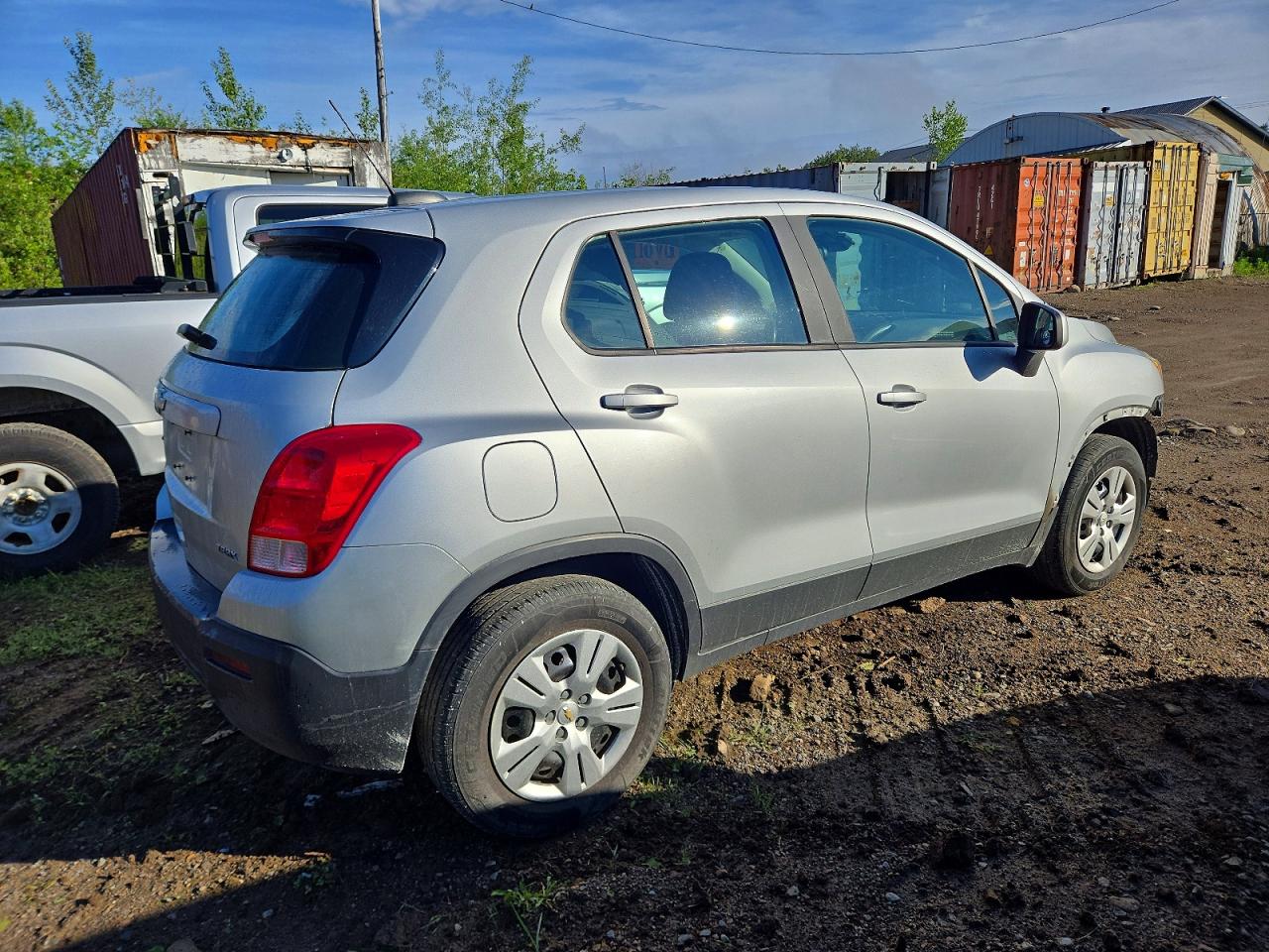 2015 Chevrolet Trax Ls Gray vin: 3GNCJKSB4FL243267