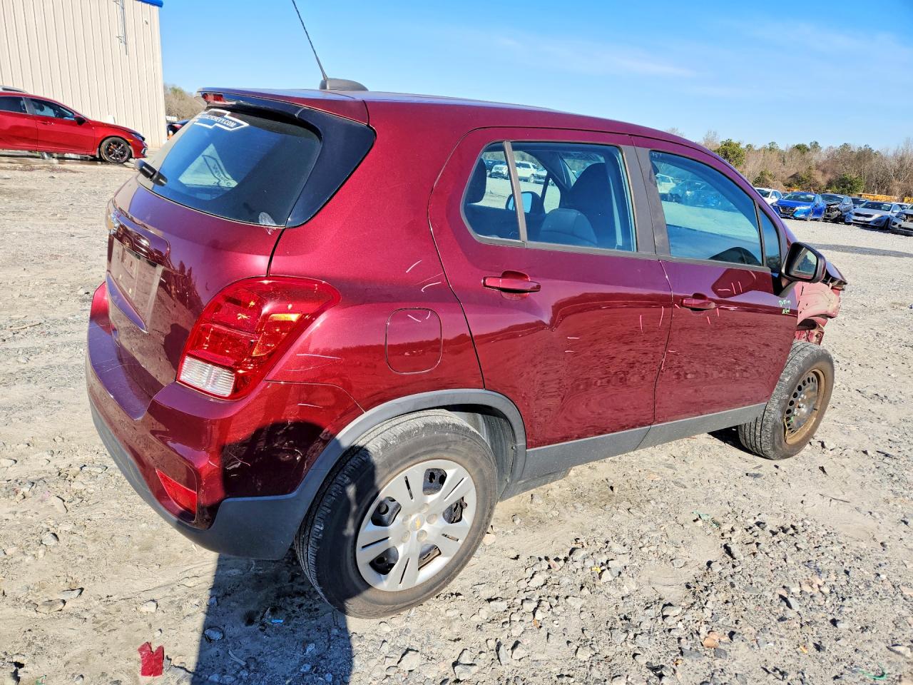 2017 Chevrolet Trax Ls Burgundy vin: 3GNCJKSB6HL276337