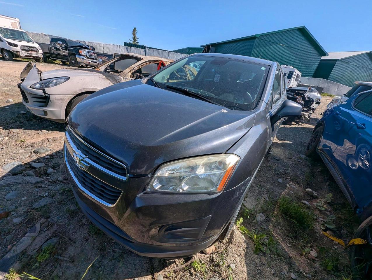 2015 Chevrolet Trax Ls Charcoal vin: 3GNCJKSB8FL173000