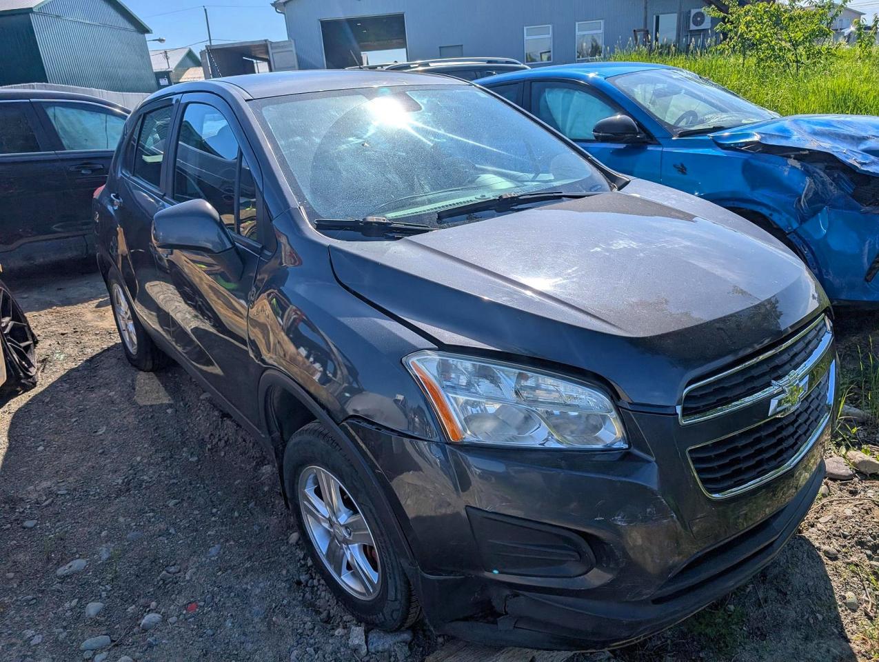 2015 Chevrolet Trax Ls Charcoal vin: 3GNCJKSB8FL173000