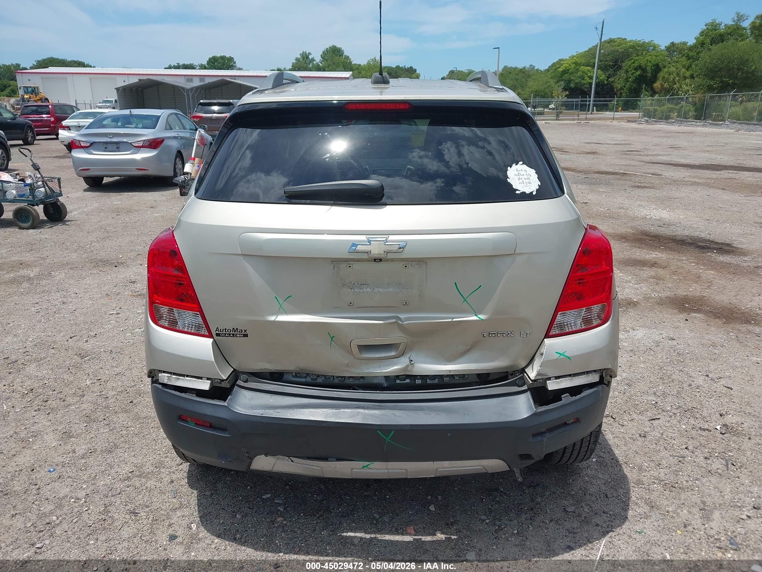 2016 Chevrolet Trax Lt Beige vin: 3GNCJLSB0GL224108
