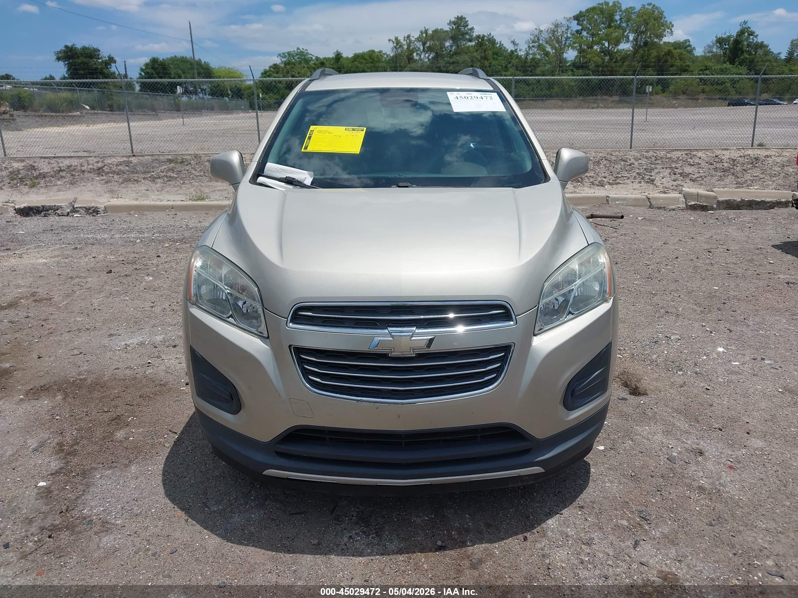 2016 Chevrolet Trax Lt Beige vin: 3GNCJLSB0GL224108