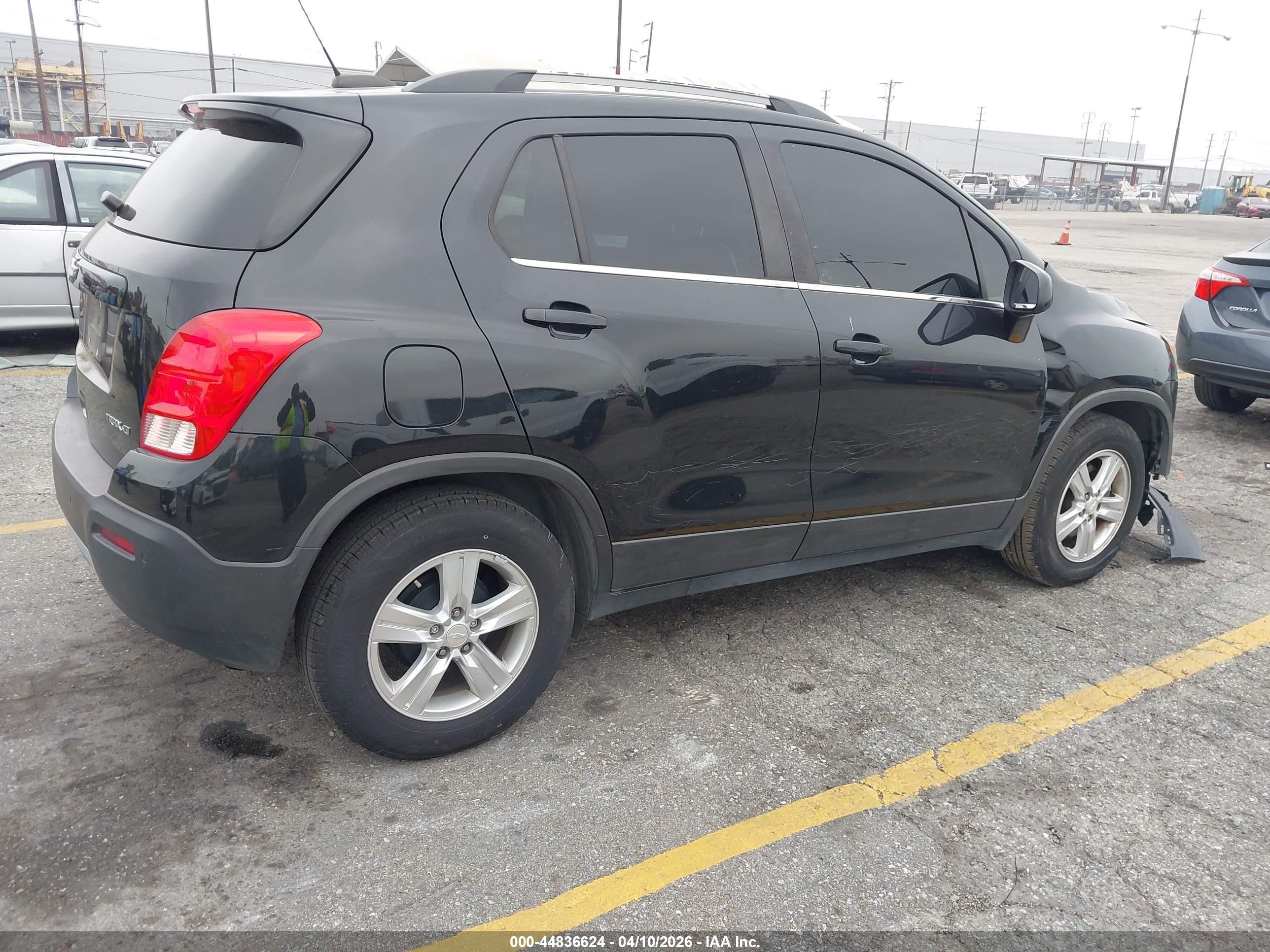 2015 Chevrolet Trax Lt Black vin: 3GNCJLSB1FL186984