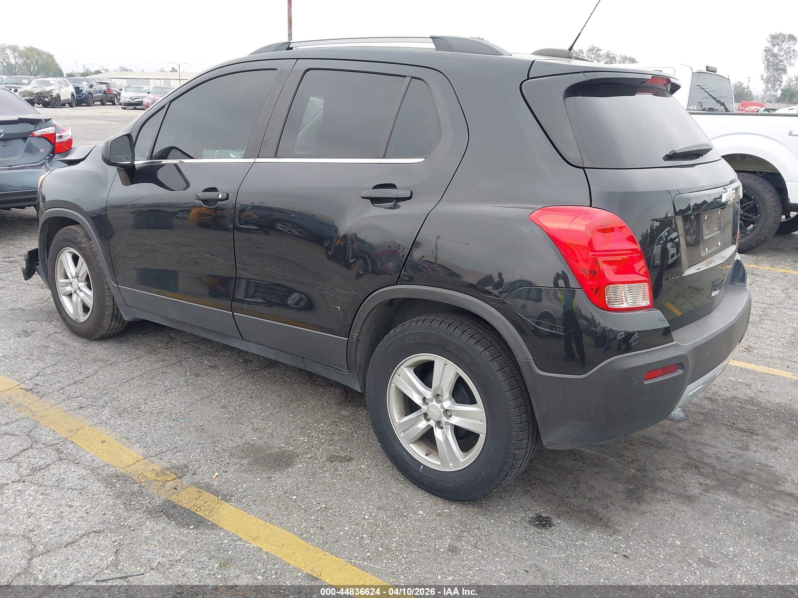 2015 Chevrolet Trax Lt Black vin: 3GNCJLSB1FL186984
