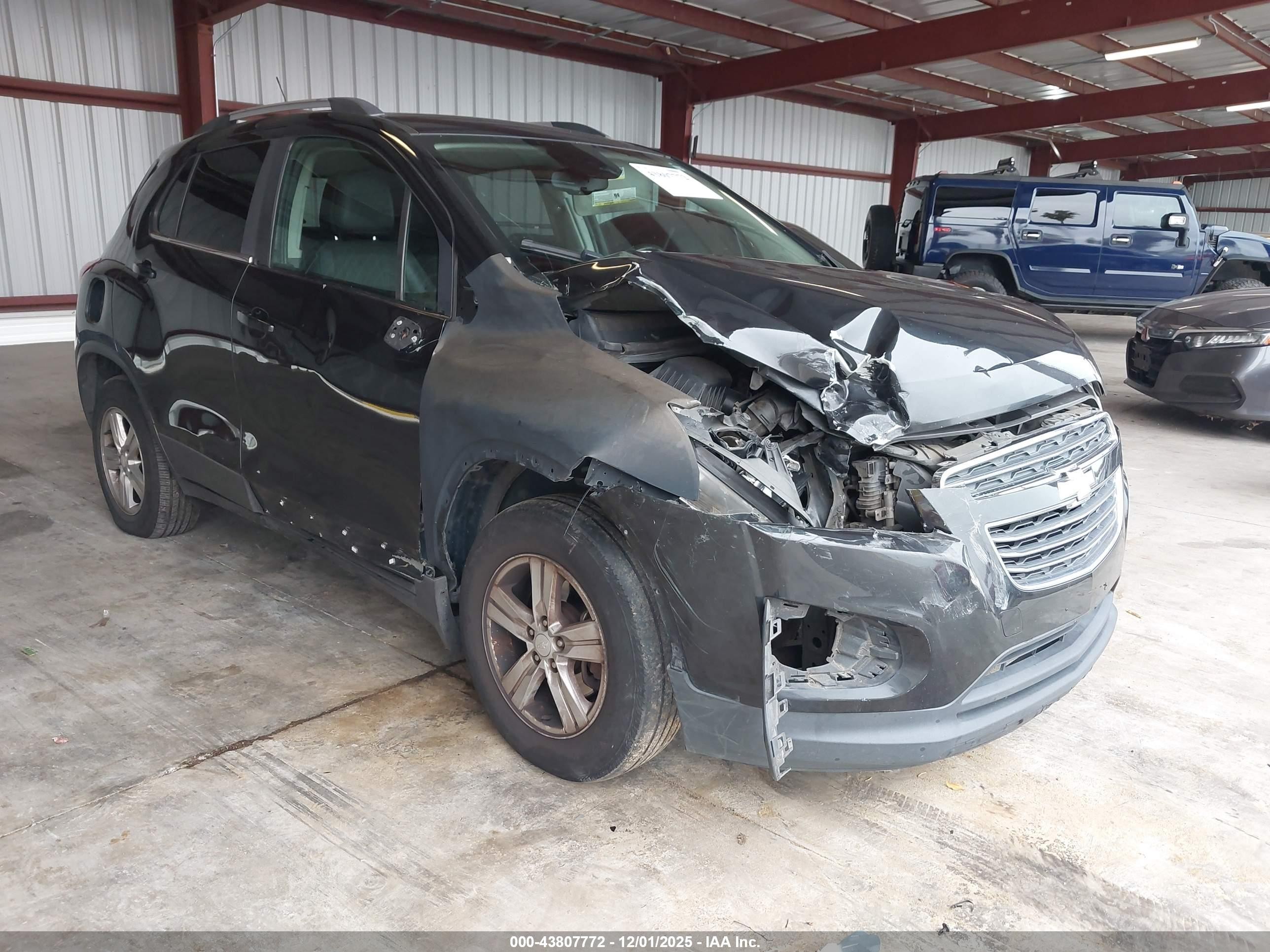 2015 Chevrolet Trax Lt Black vin: 3GNCJLSB1FL245998