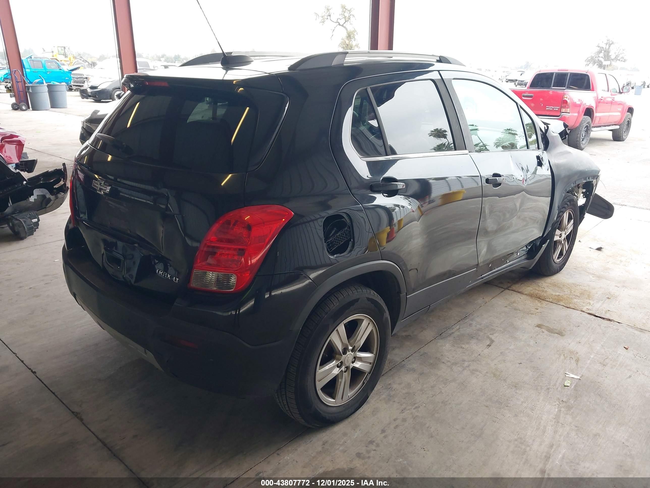 2015 Chevrolet Trax Lt Черный vin: 3GNCJLSB1FL245998