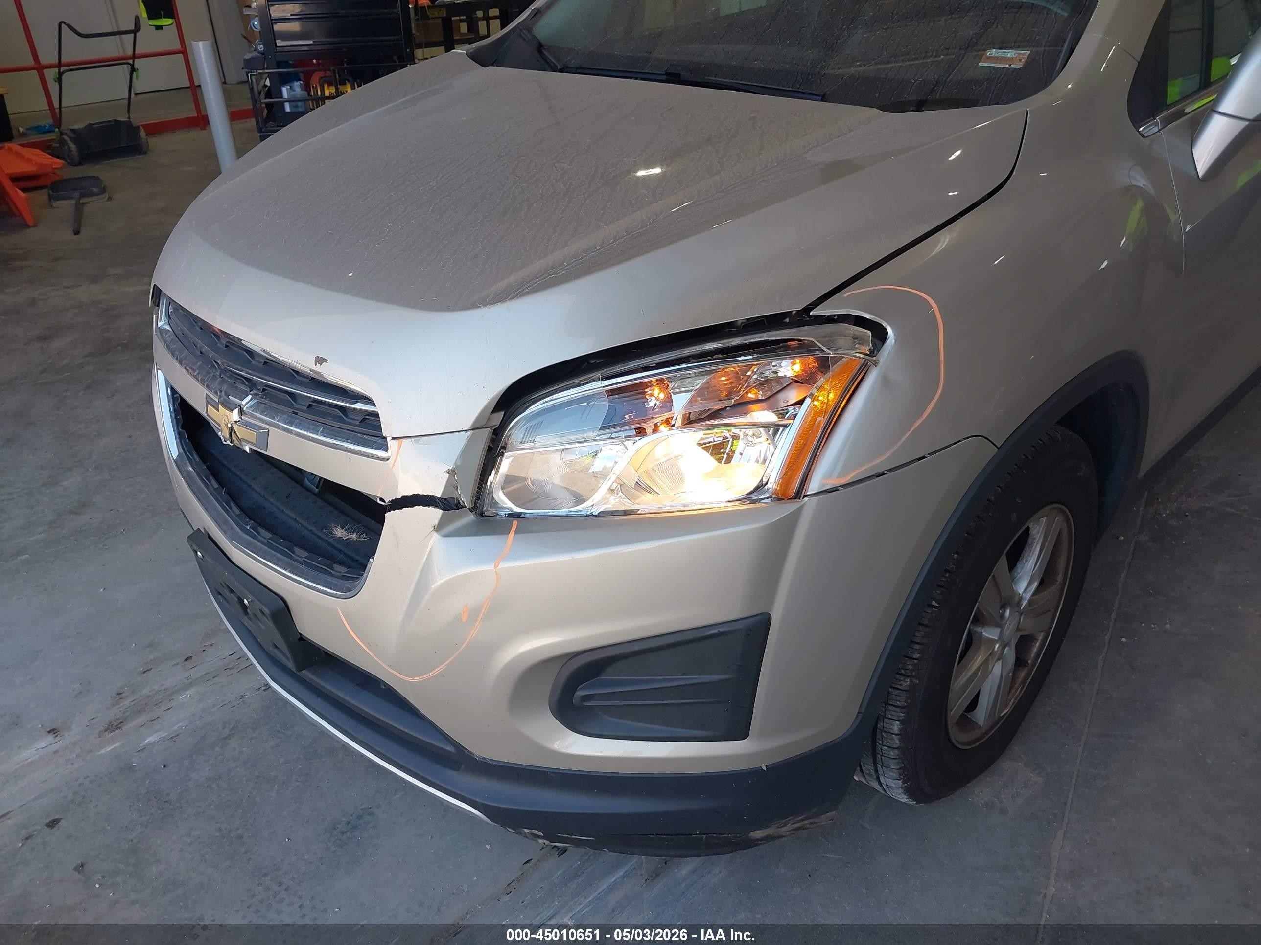 2016 Chevrolet Trax Lt Beige vin: 3GNCJLSB1GL239247