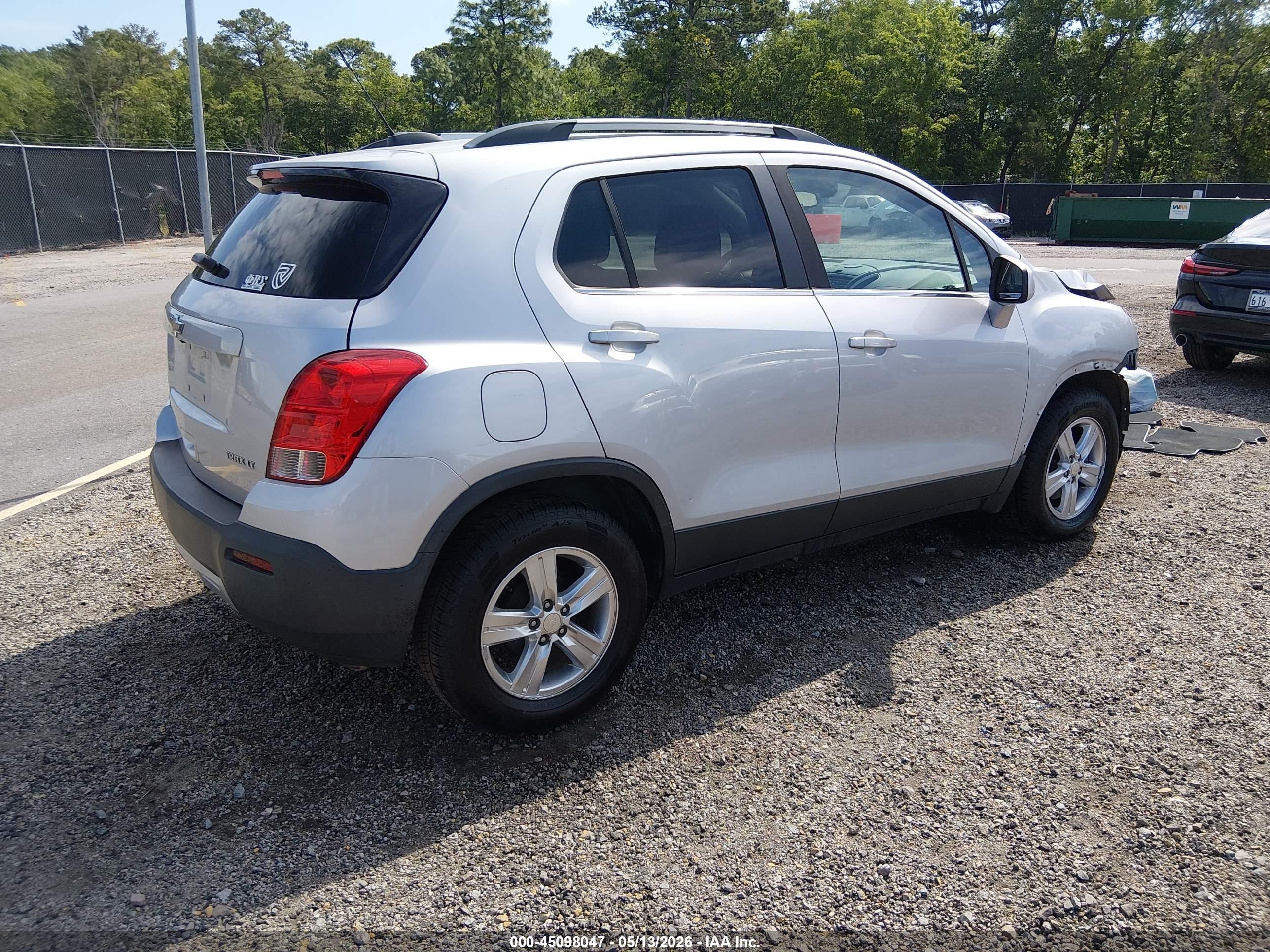 2016 Chevrolet Trax Lt Silver vin: 3GNCJLSB1GL269414