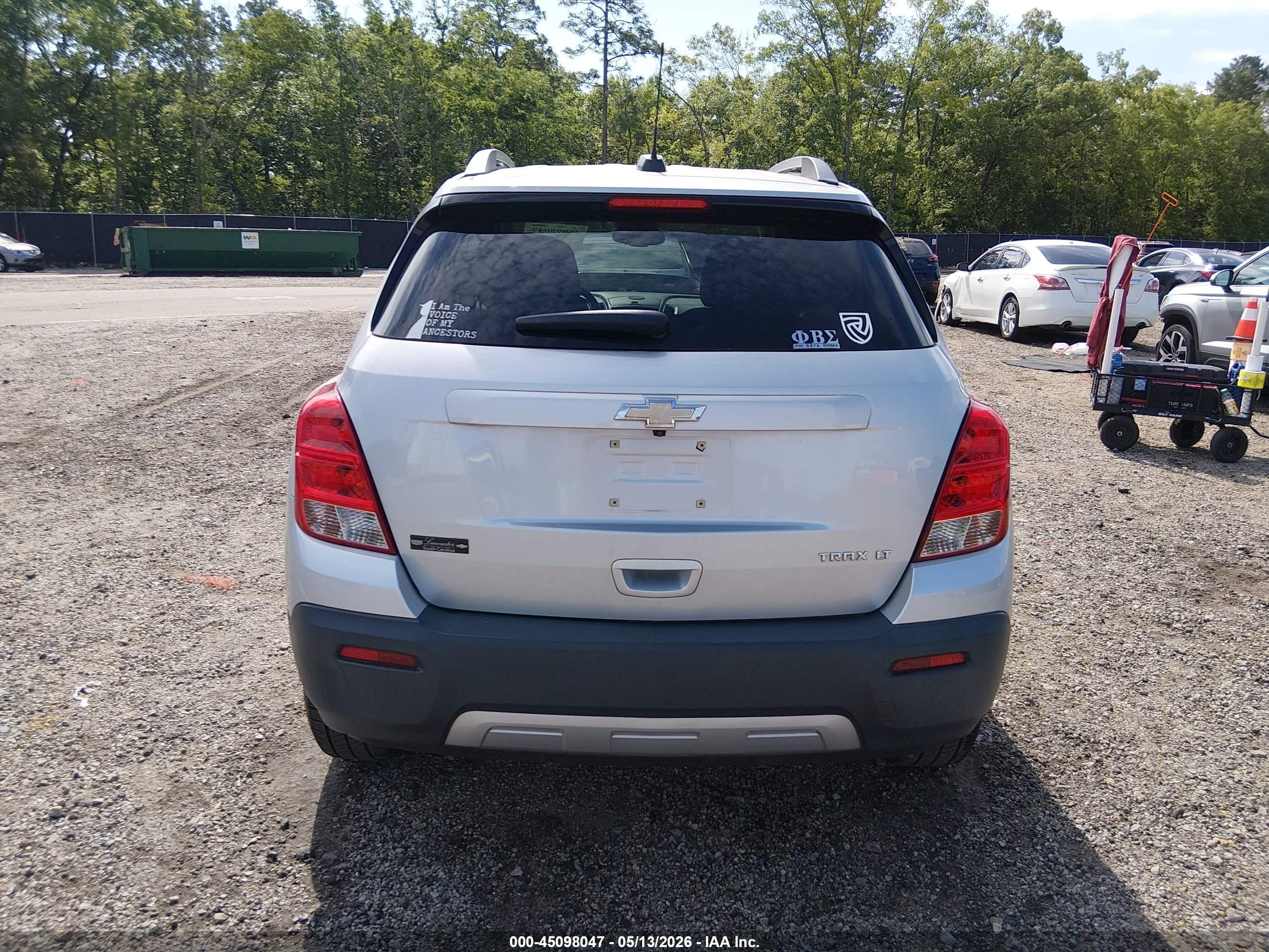 2016 Chevrolet Trax Lt Silver vin: 3GNCJLSB1GL269414