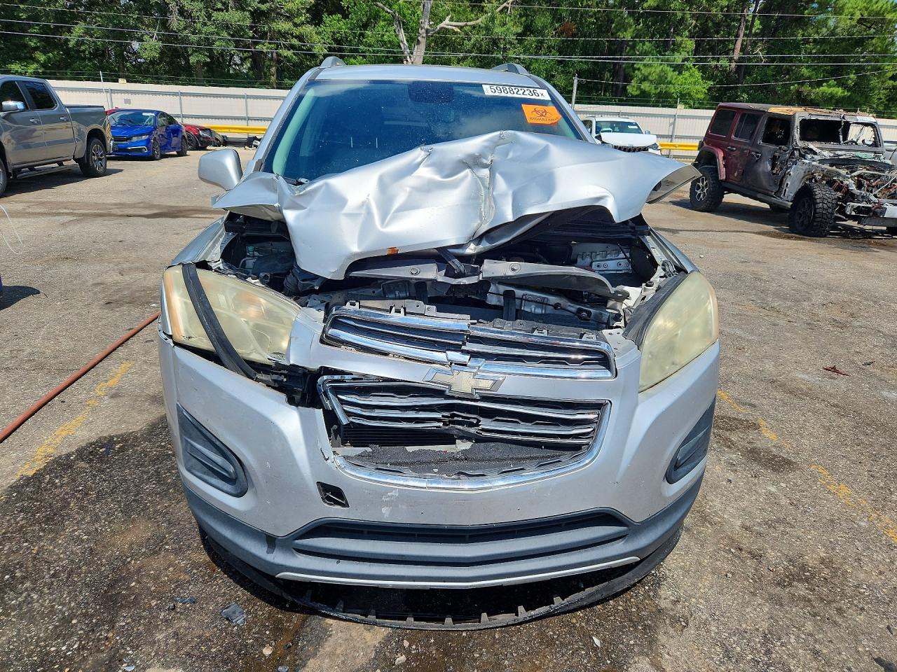 2015 Chevrolet Trax 1lt Серебряный vin: 3GNCJLSB3FL212520
