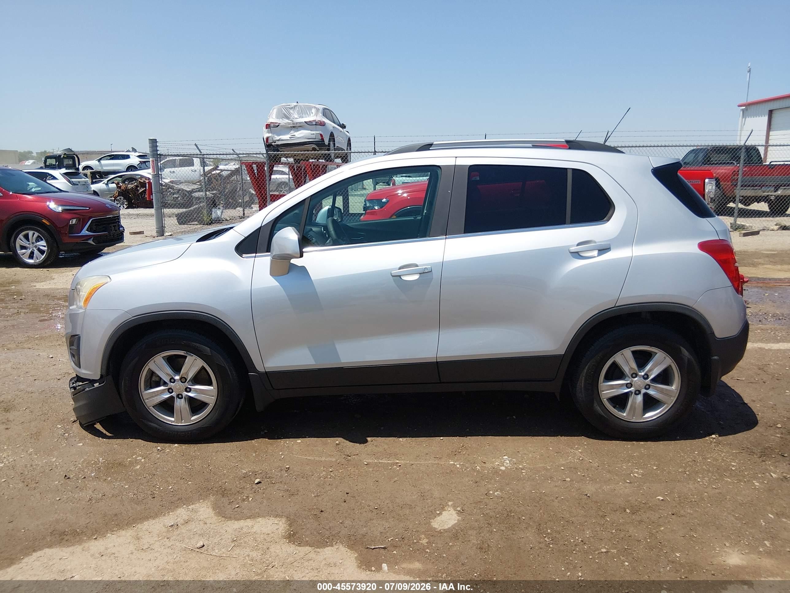 2015 Chevrolet Trax Lt Silver vin: 3GNCJLSB3FL243315