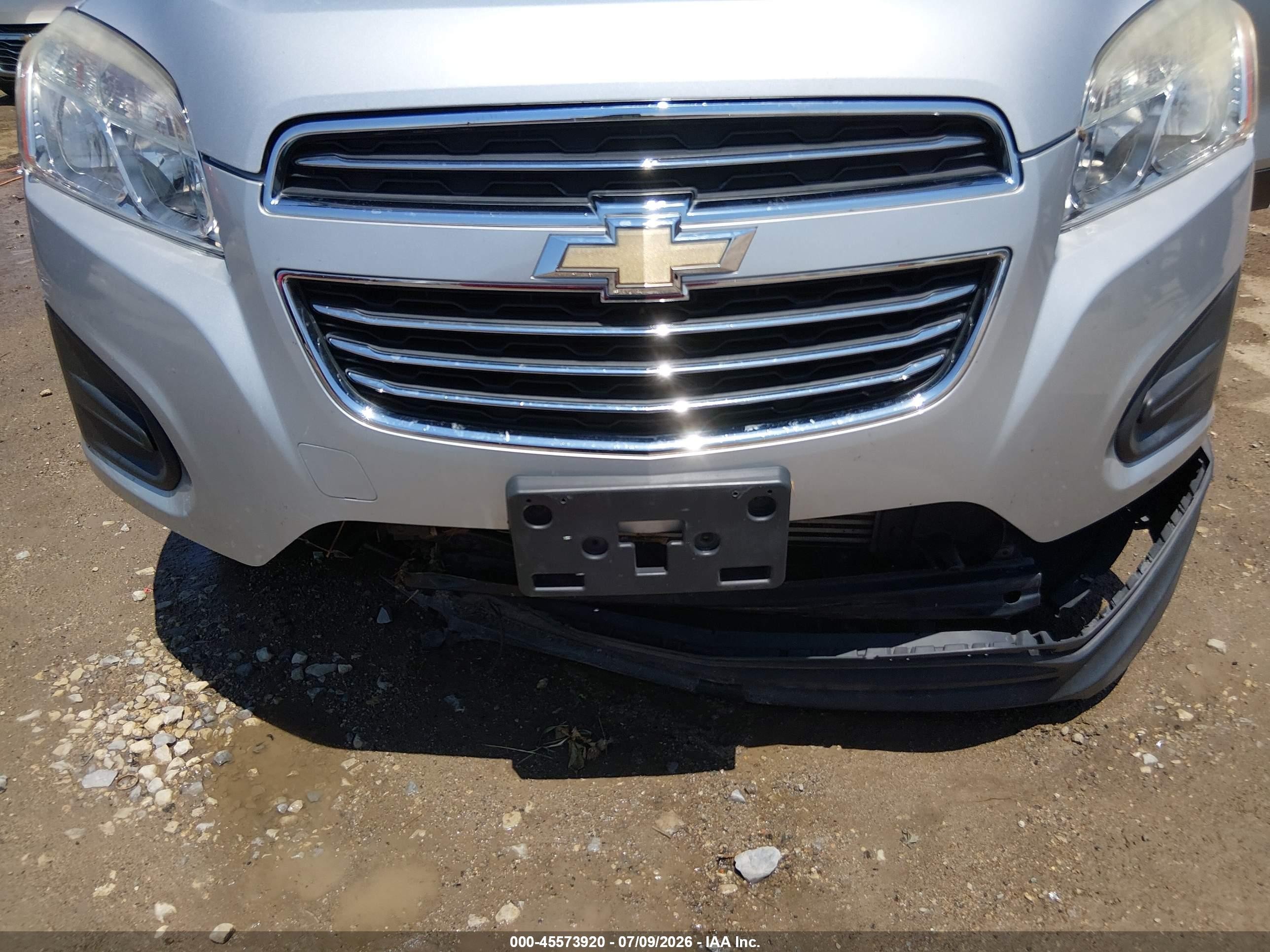 2015 Chevrolet Trax Lt Silver vin: 3GNCJLSB3FL243315
