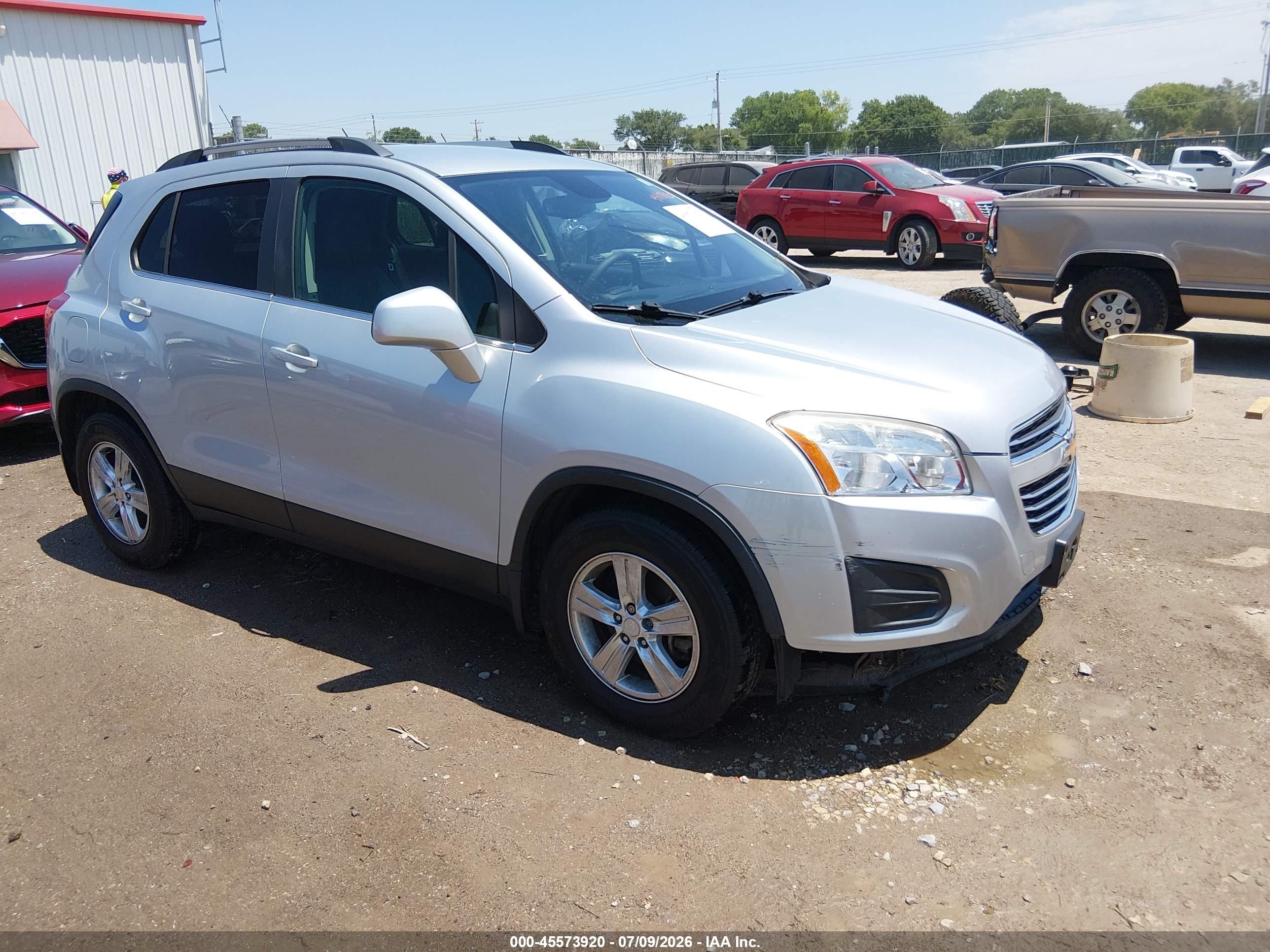 2015 Chevrolet Trax Lt Silver vin: 3GNCJLSB3FL243315