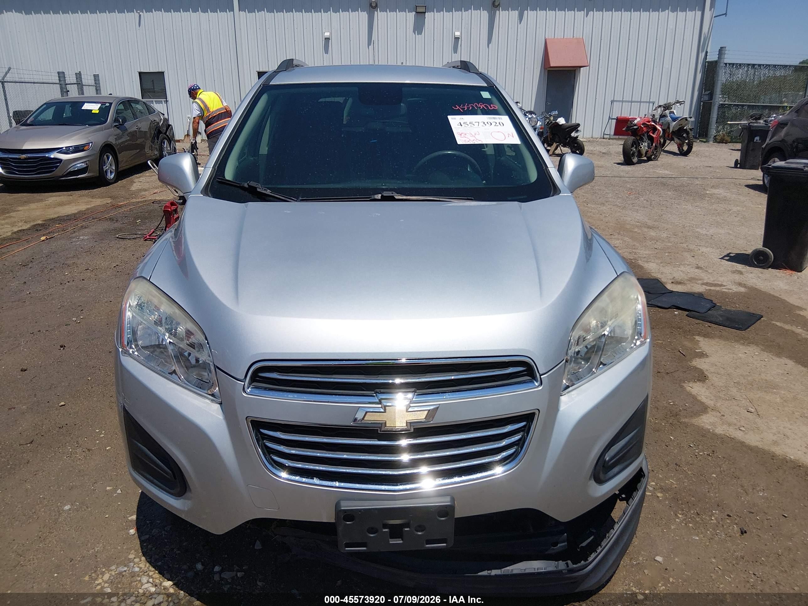 2015 Chevrolet Trax Lt Silver vin: 3GNCJLSB3FL243315