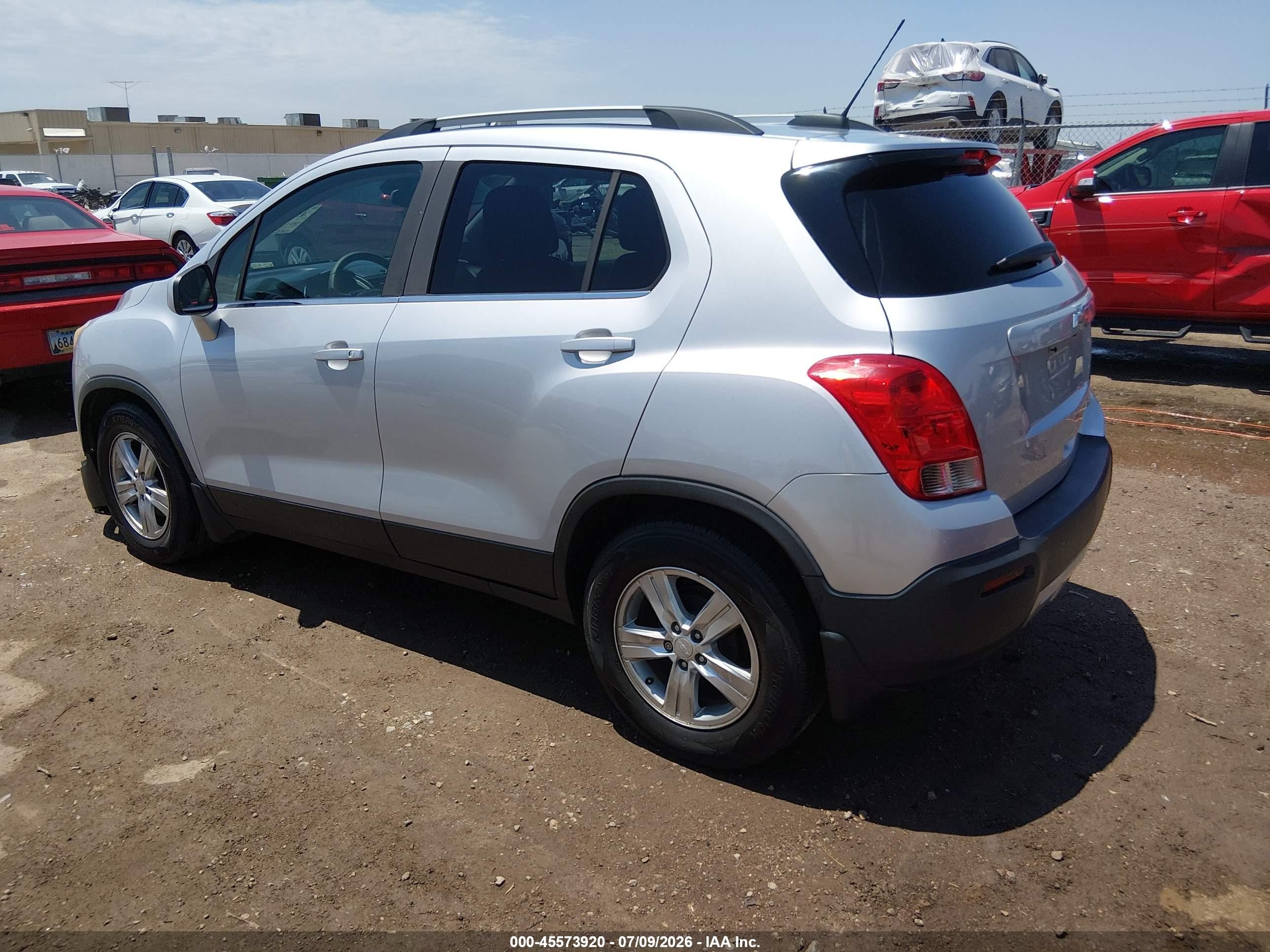 2015 Chevrolet Trax Lt Silver vin: 3GNCJLSB3FL243315