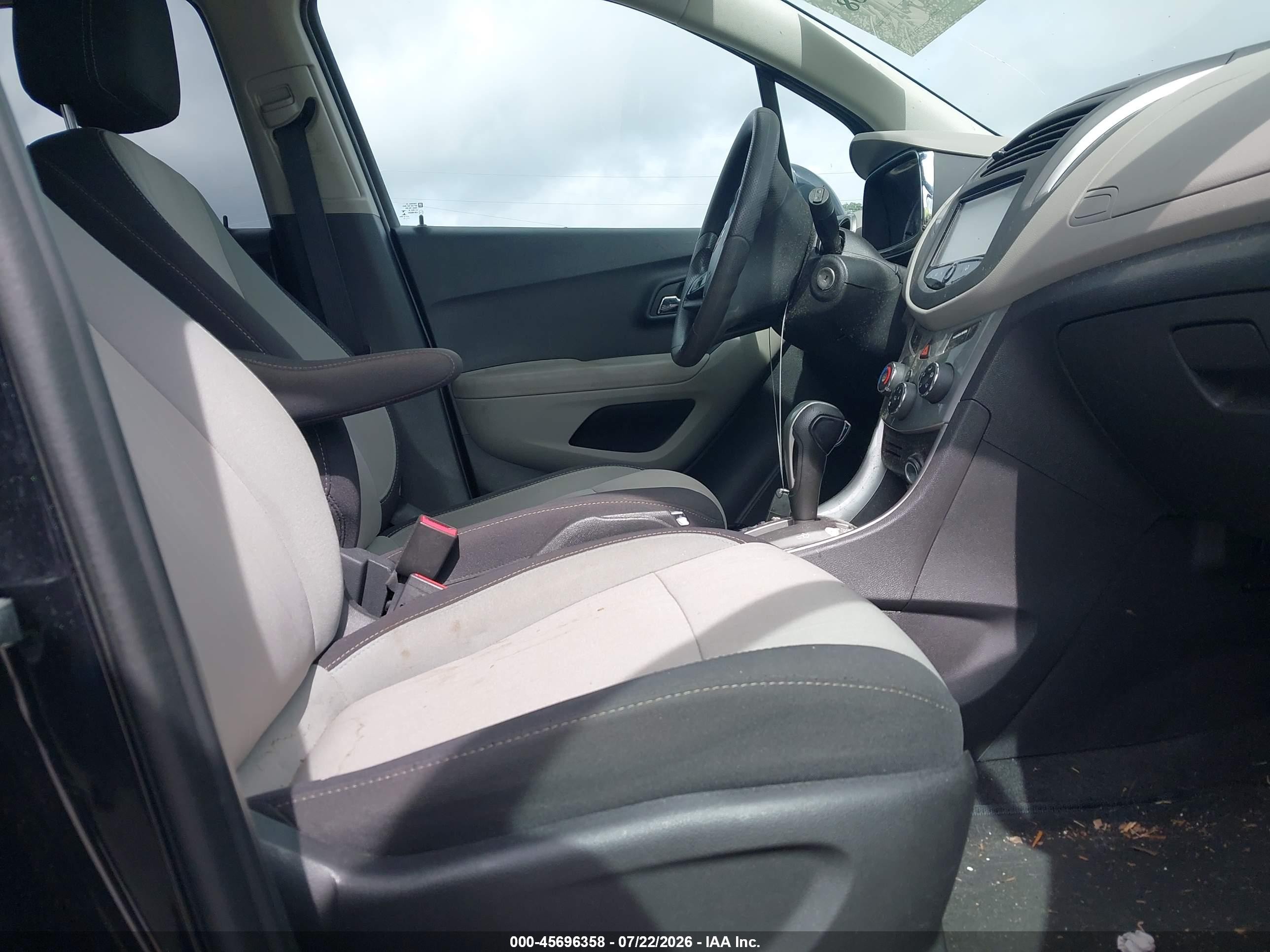2015 Chevrolet Trax Lt Черный vin: 3GNCJLSB4FL212588