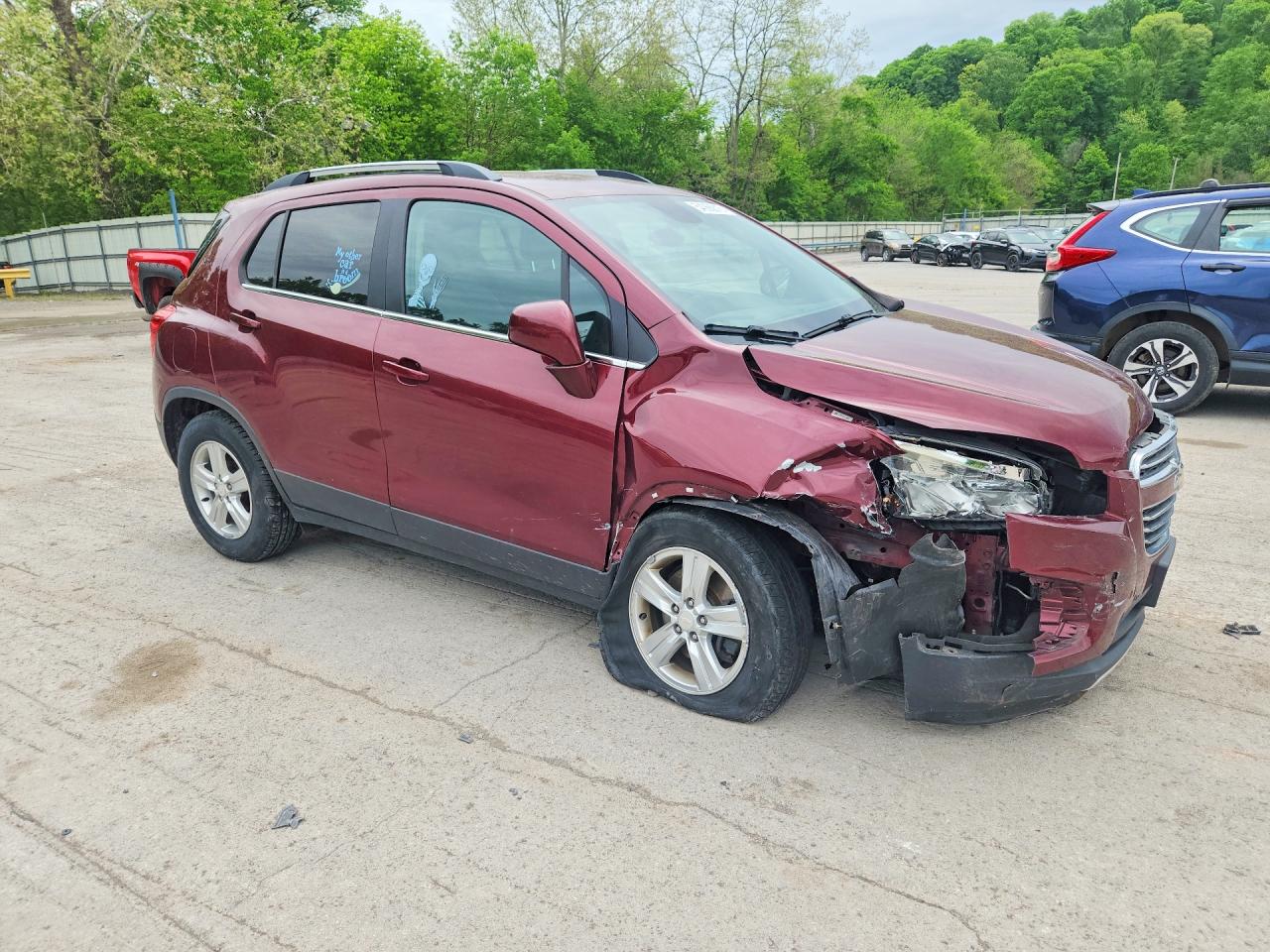 2016 Chevrolet Trax 1lt Maroon vin: 3GNCJLSB4GL223317