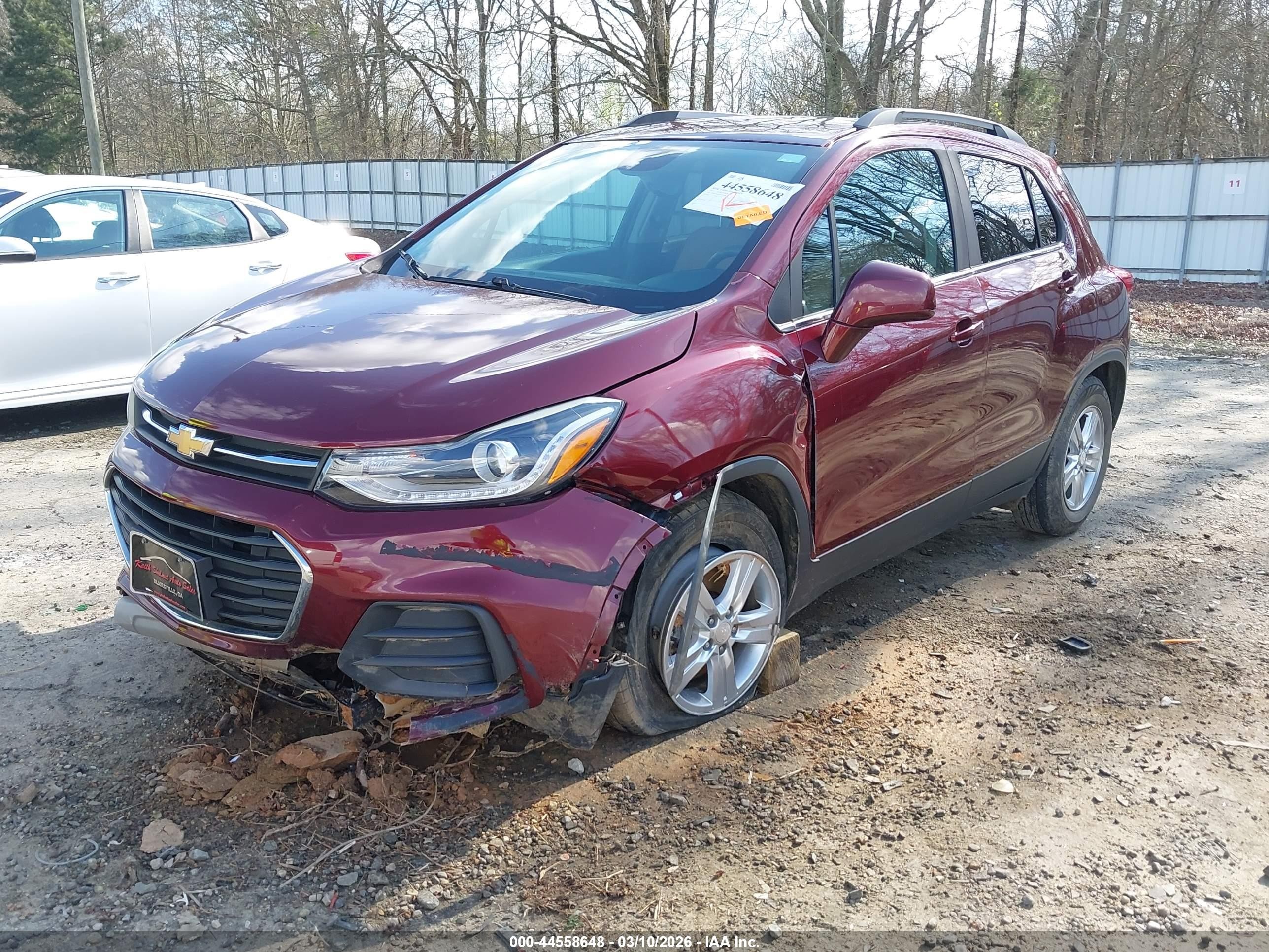 2017 Chevrolet Trax Lt Бордовый vin: 3GNCJLSB5HL165686