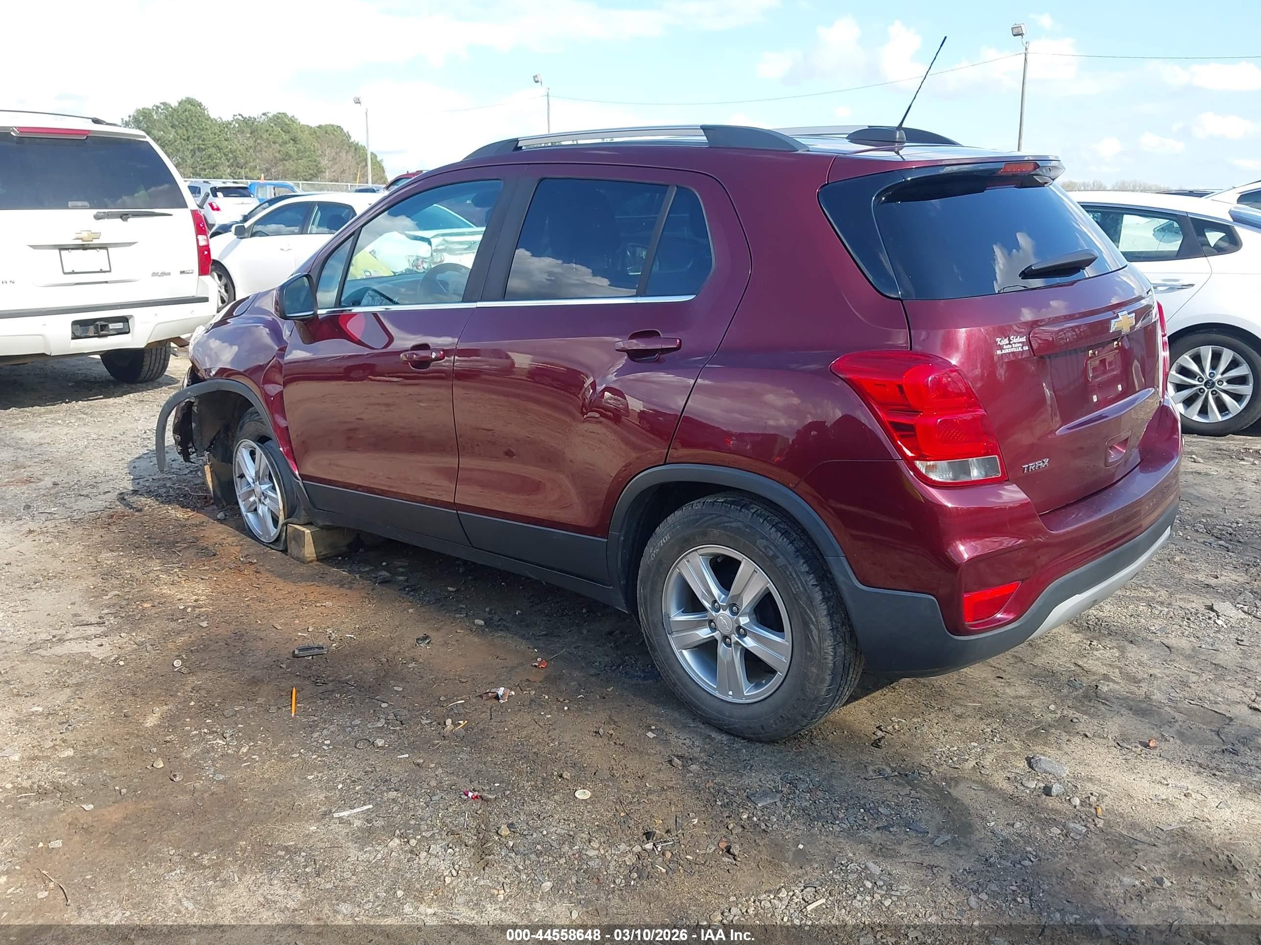 2017 Chevrolet Trax Lt Бордовый vin: 3GNCJLSB5HL165686