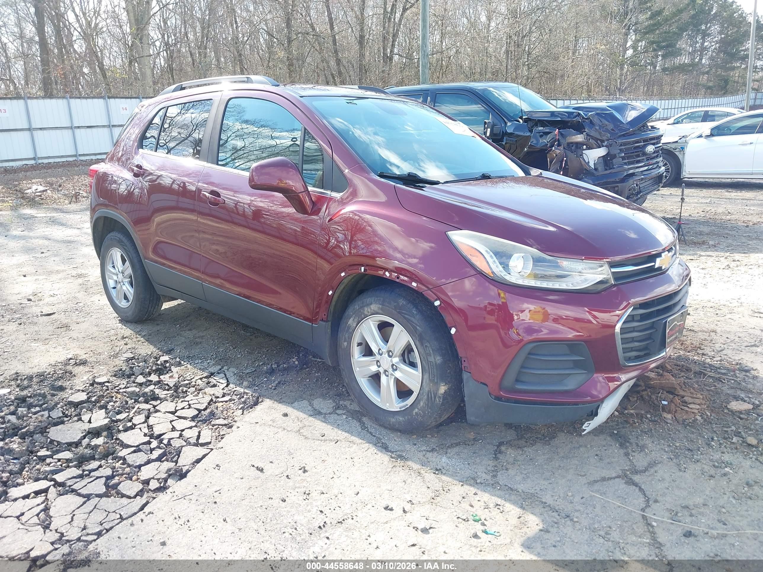 2017 Chevrolet Trax Lt Бордовый vin: 3GNCJLSB5HL165686