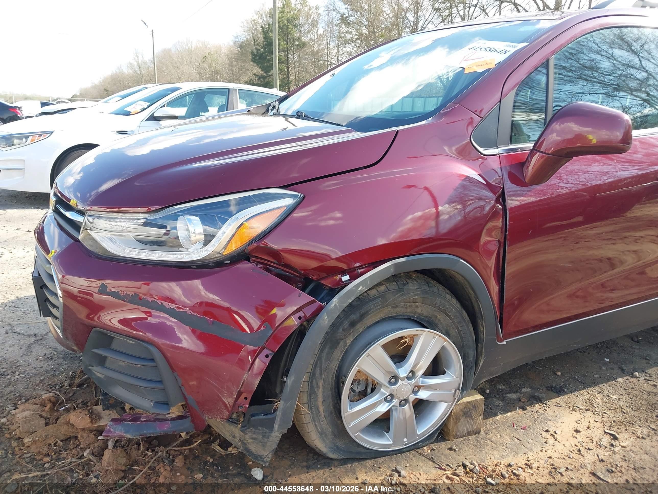 2017 Chevrolet Trax Lt Бордовый vin: 3GNCJLSB5HL165686